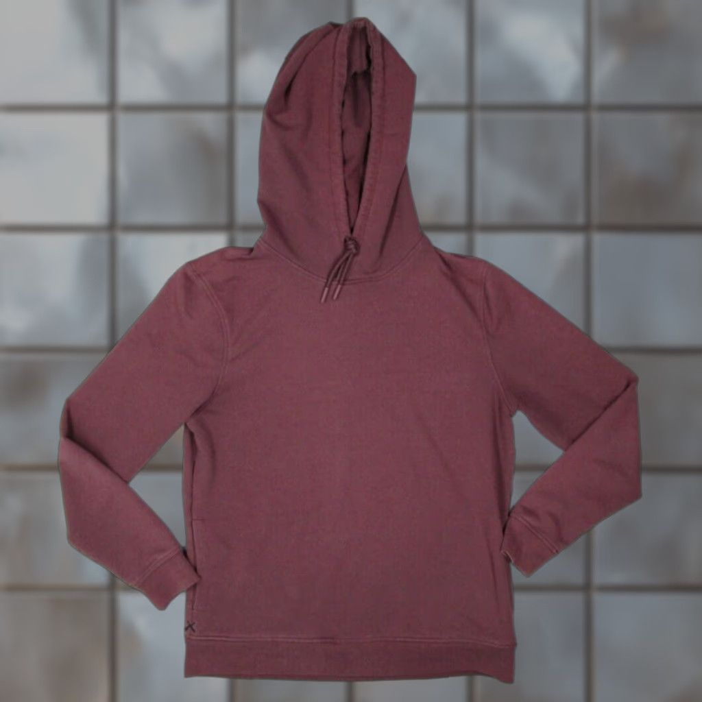 Cuts Cuts Mens Red Hoodie Pullover Knit Sweatshirt Zipless Drawstring Pockets All Seasons Gym Training Cross Training Nylon Fleece Logo Size US M / EU 48-50 / 2 - 1 Thumbnail