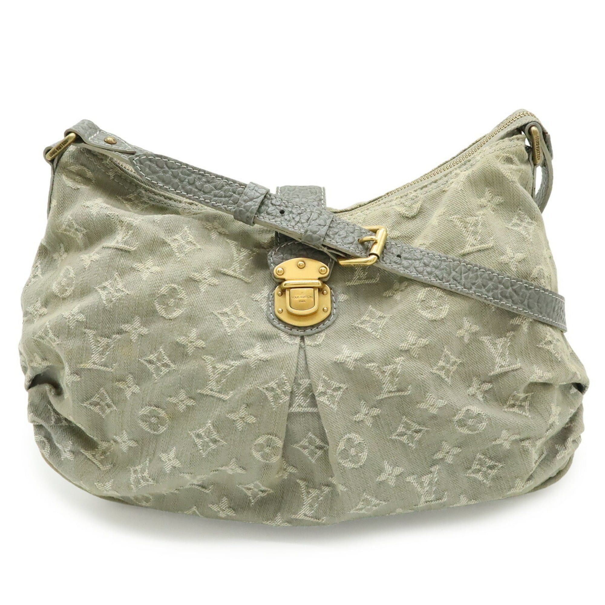 Louis Vuitton Louis Vuitton Monogram Denim Slightly Shoulder Bag, Grey M95834 Size ONE SIZE - 1 Thumbnail