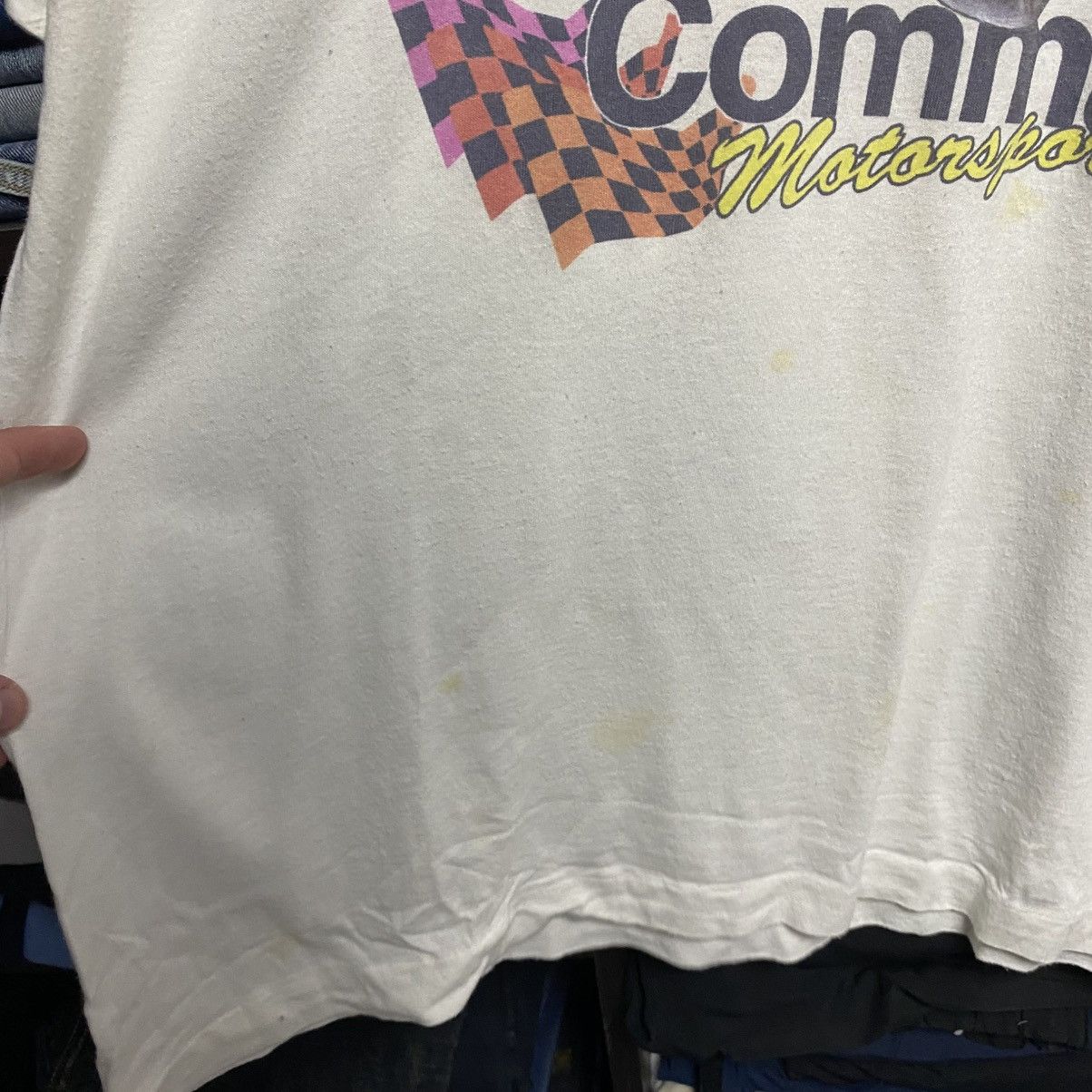 NASCAR Vintage Nascar Comma Motorcycles big logo racing 90’s tee Size US XL / EU 56 / 4 - 8 Thumbnail