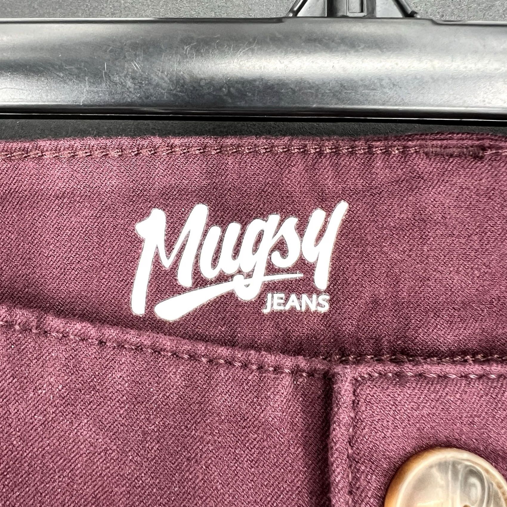 Vintage Mugsy Chino Shorts Mens 38 Burgundy Stretch Flat Front 5-Pocket Preppy Golf Casual Size US 38 / EU 54 - 2 Thumbnail
