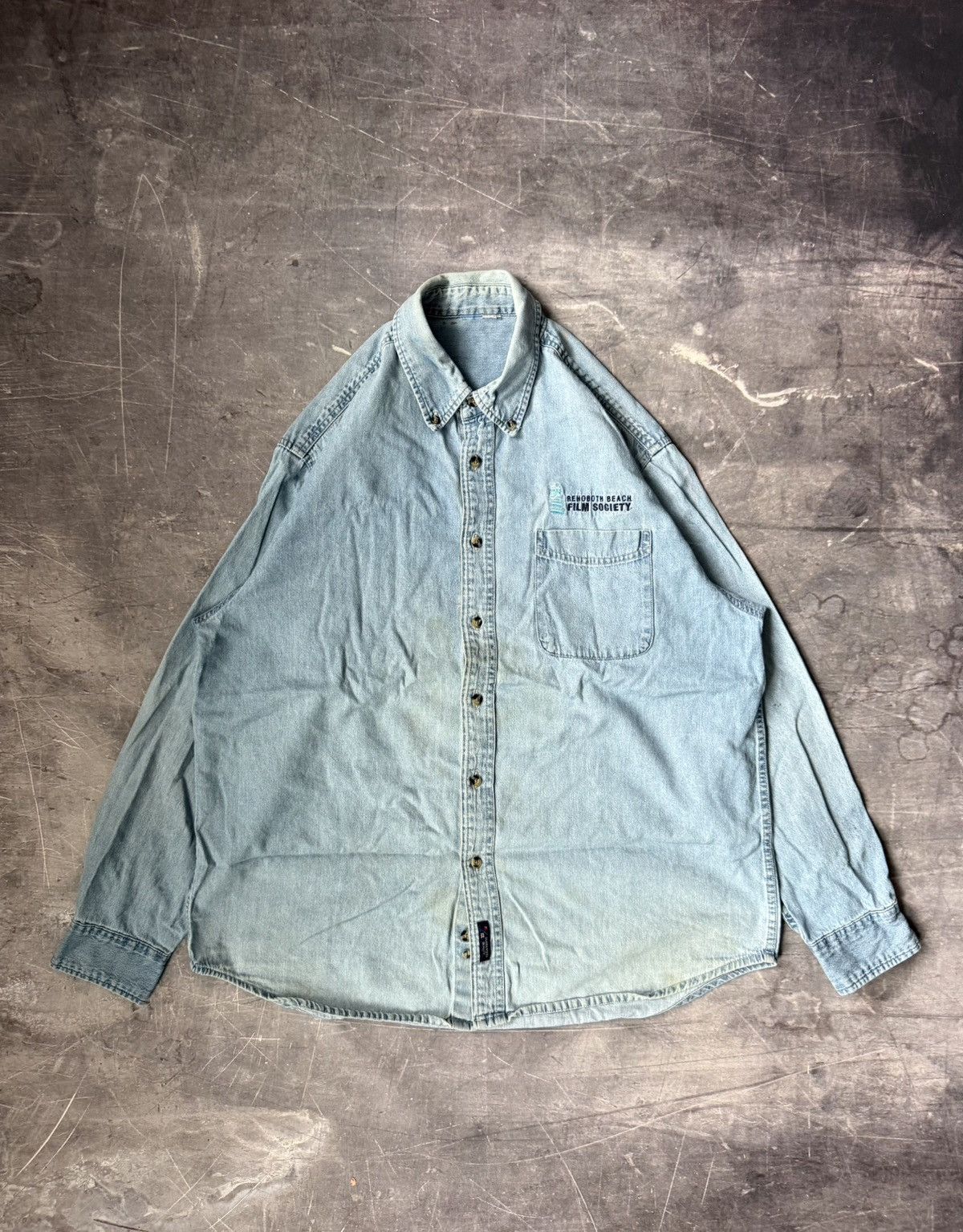 Vintage Vintage ‘Rehoboth Beach Film Society’ Buttondown Shirt (L) Size US L / EU 52-54 / 3 - 1 Thumbnail
