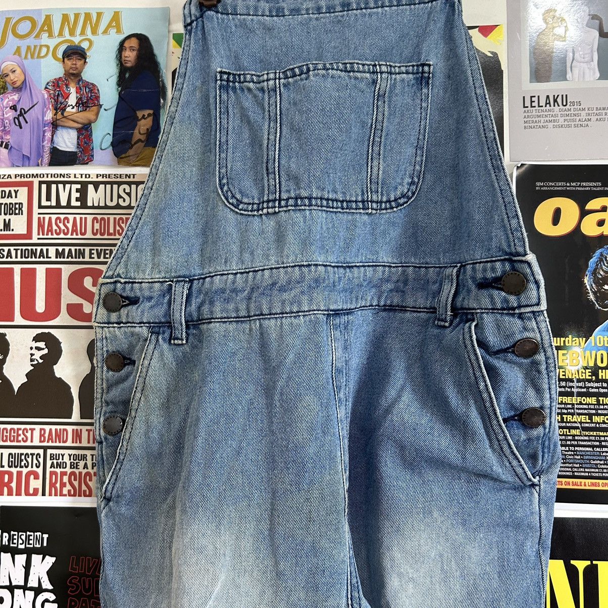 Vintage Vintage Gu Jeans Bid Overall Distressed Denim Size US 34 / EU 50 - 3 Thumbnail