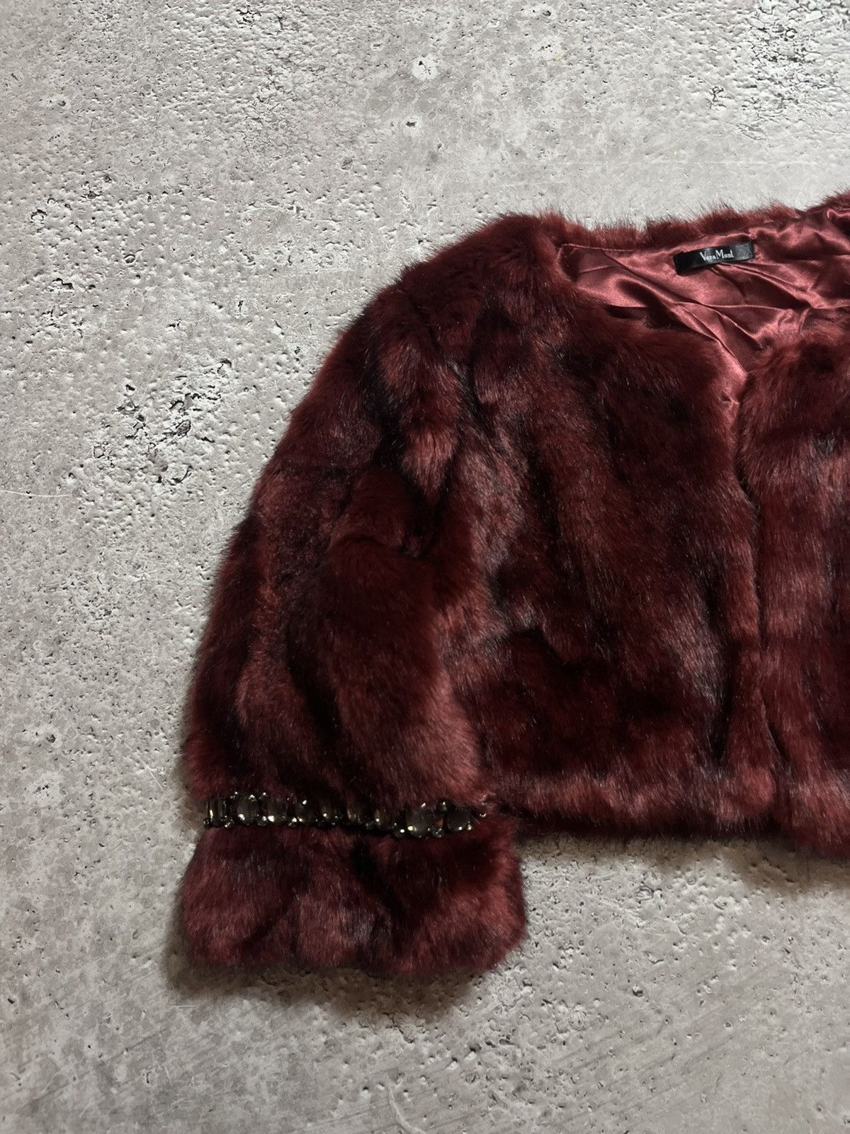 If Six Was Nine × Vintage FAUX FUR AMAZING CROPPED AVANT GARDE JACKET Size S / US 4 / IT 40 - 3 Thumbnail