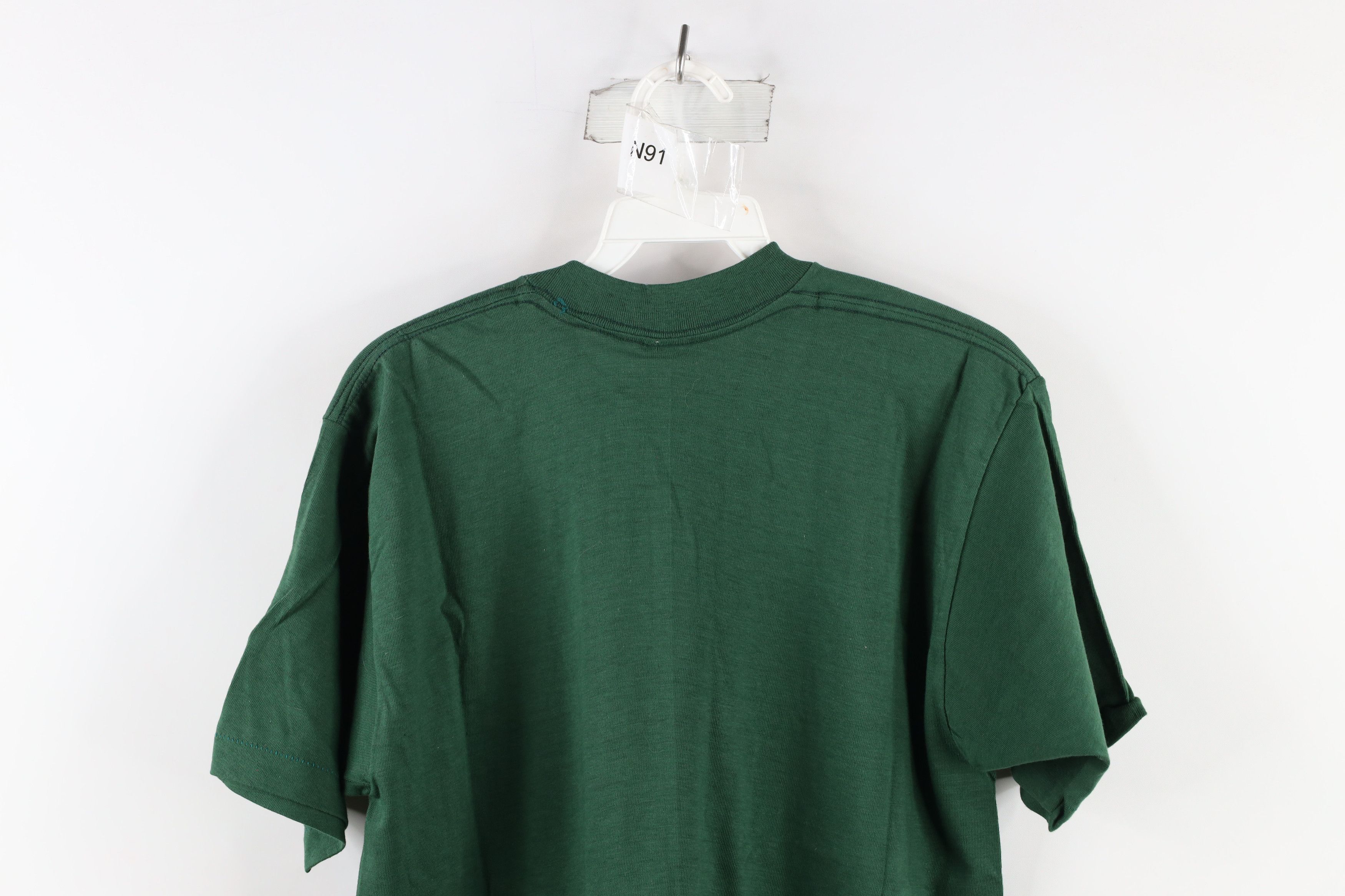 Vintage Deadstock Vintage 70s Streetwear Pocket T-Shirt Hunter Green Size US L / EU 52-54 / 3 - 7 Thumbnail