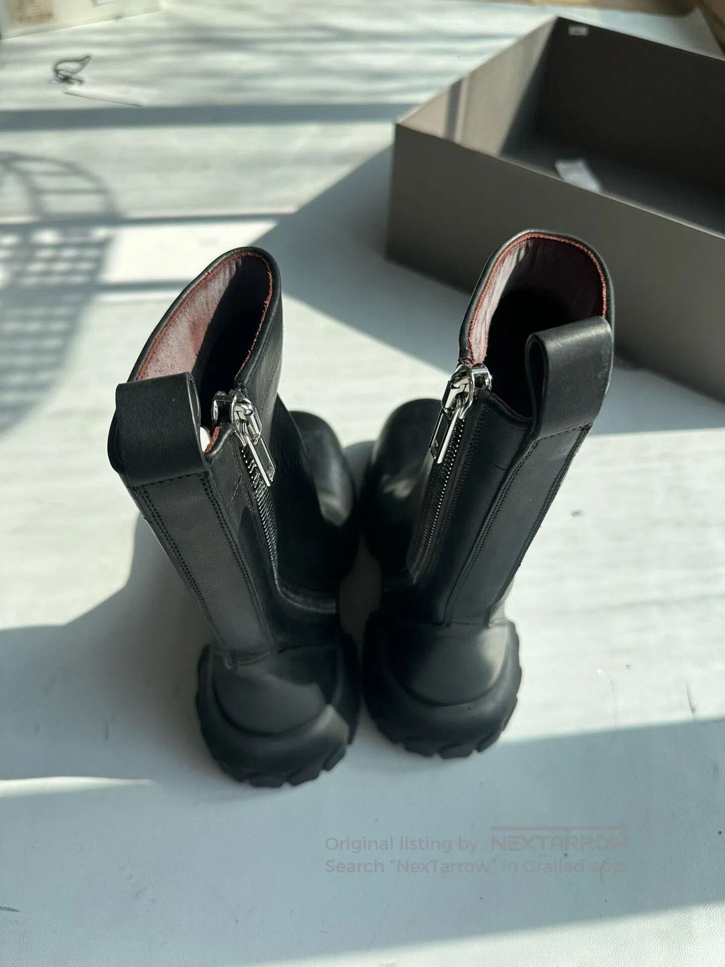 Rick Owens Rick Owens Tall Side-Zip Octopus Boots. Size US 4 / IT 34 - 2 Thumbnail