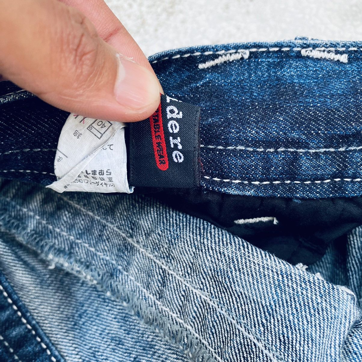 Japanese Brand Vintage Sorridere Flared Distressed Denim Pants Size US 34 / EU 50 - 16 Thumbnail