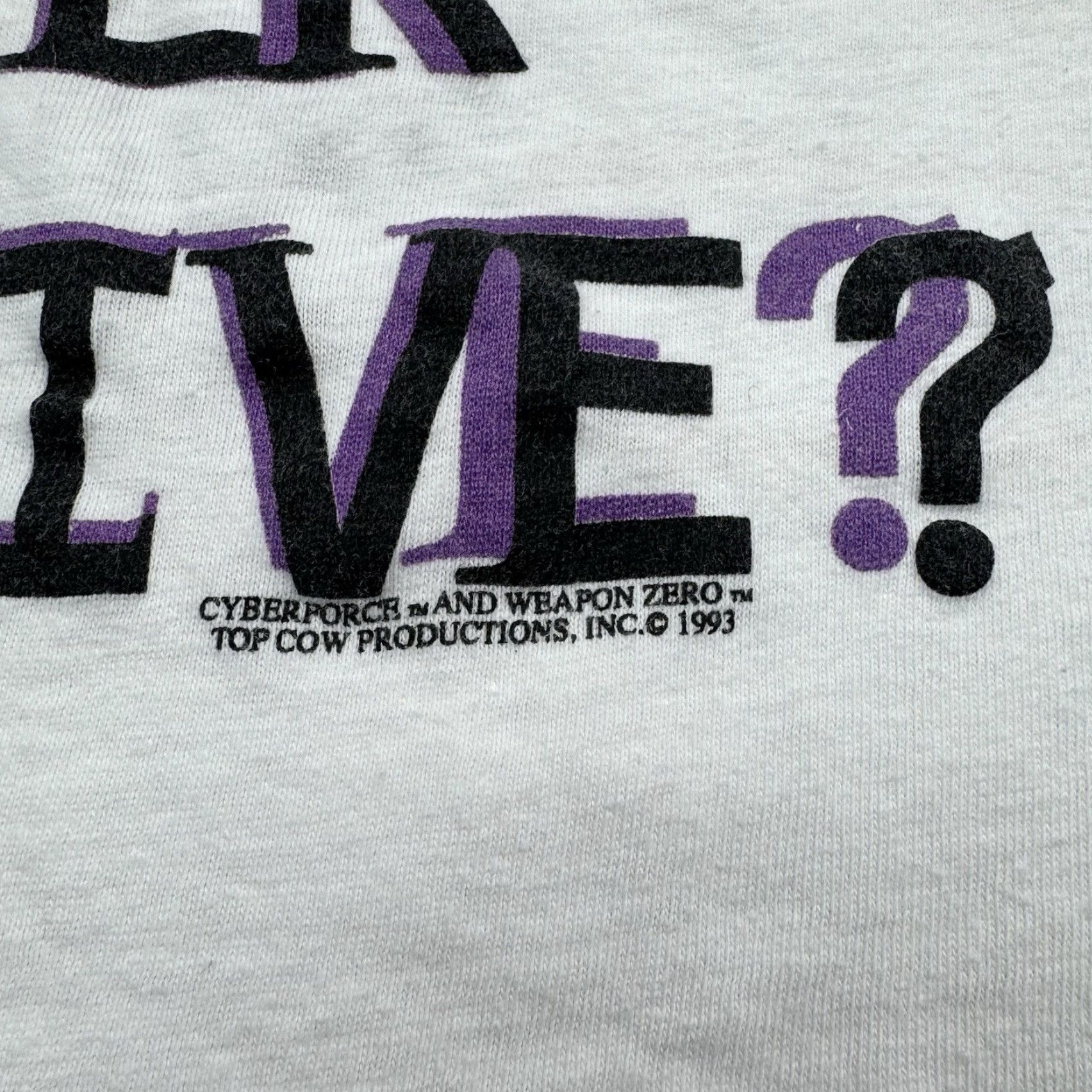 Vintage VINTAGE Cyber Force Weapon Zero T-Shirt Adult Men 90s Graphic Print Crew Neck White Gaming Memes Size US M / EU 48-50 / 2 - 3 Thumbnail