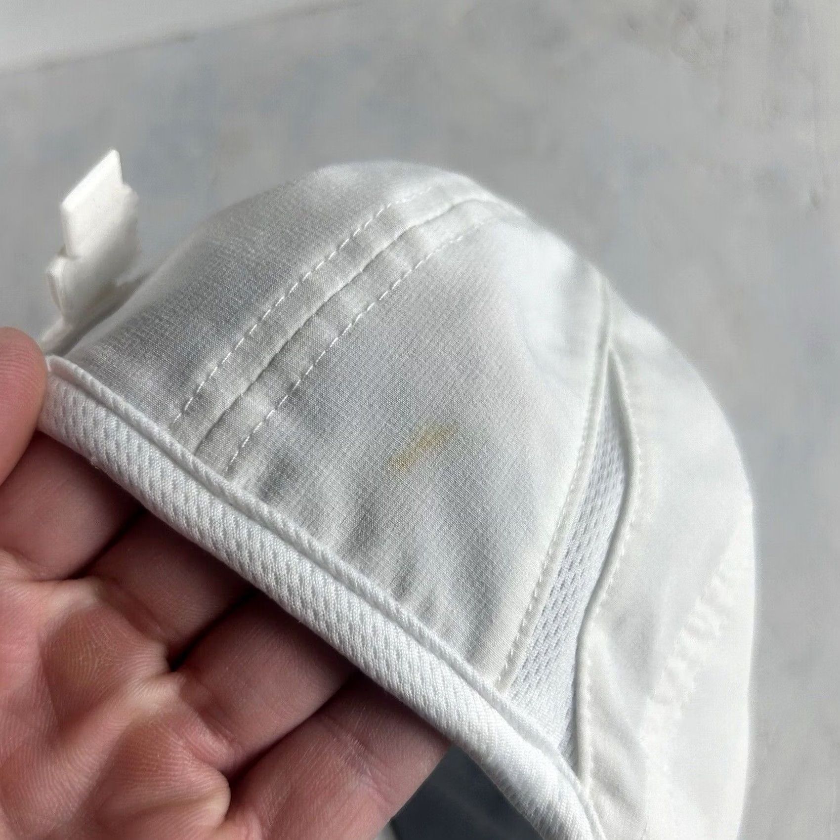 Adidas Adidas Womens Golf Hat Cap White Adjustable Strap Athletic Sports STAINED Size ONE SIZE - 6 Thumbnail
