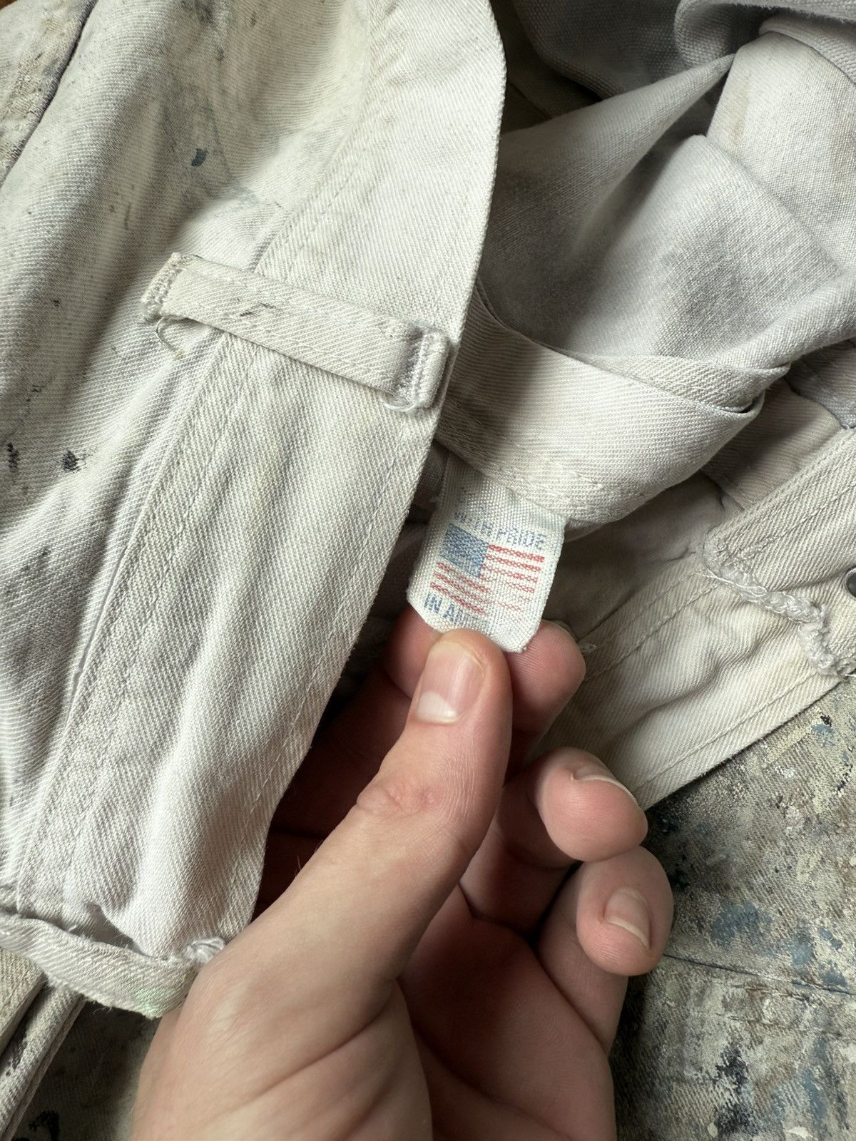 Stan Ray Vintage 80s 90s Stan Ray Painter Double Knee White Pants Size US 31 - 2 Thumbnail