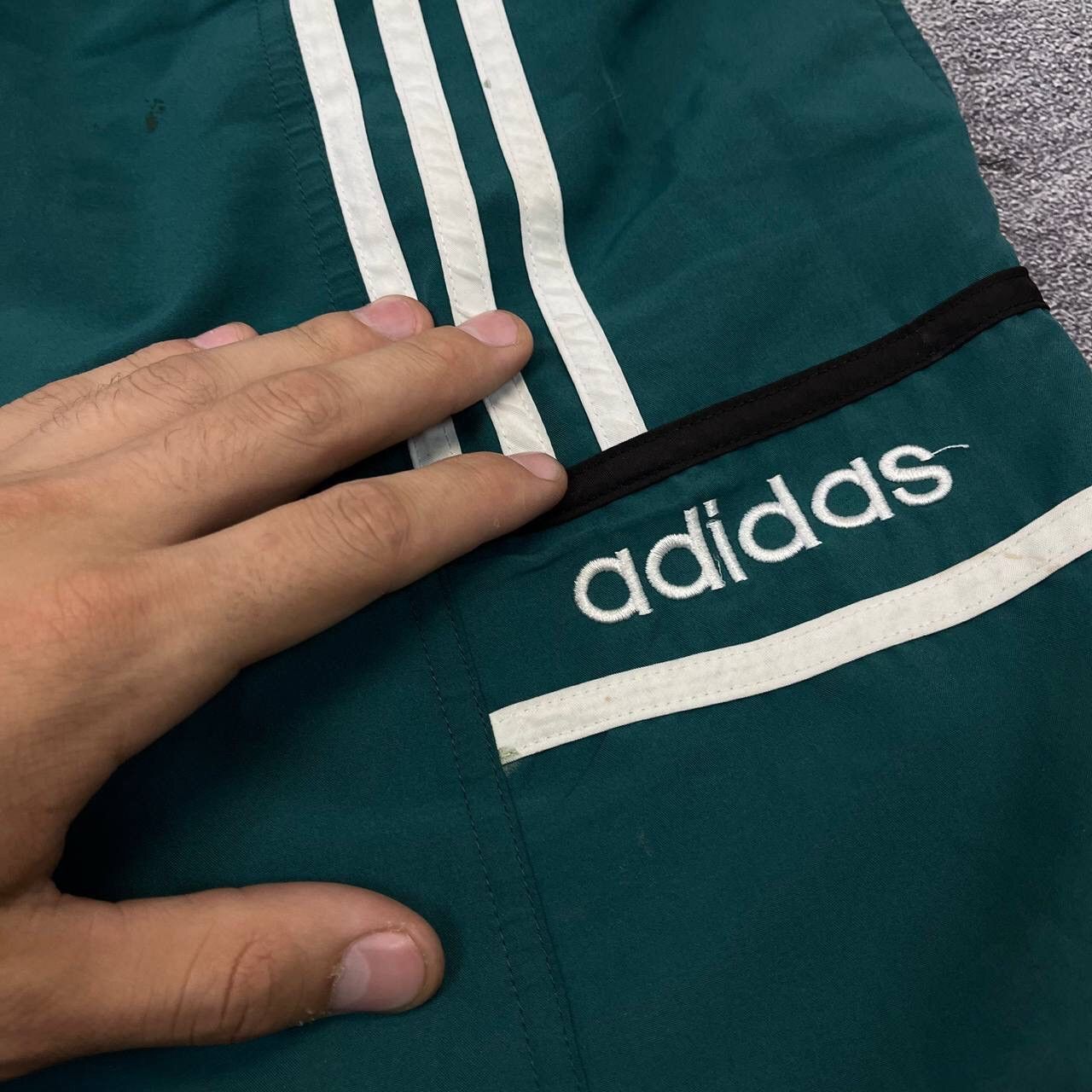 Adidas Vintage Adidas 90s Nylon Shorts Mini Logo Size L Size US 35 - 9 Thumbnail