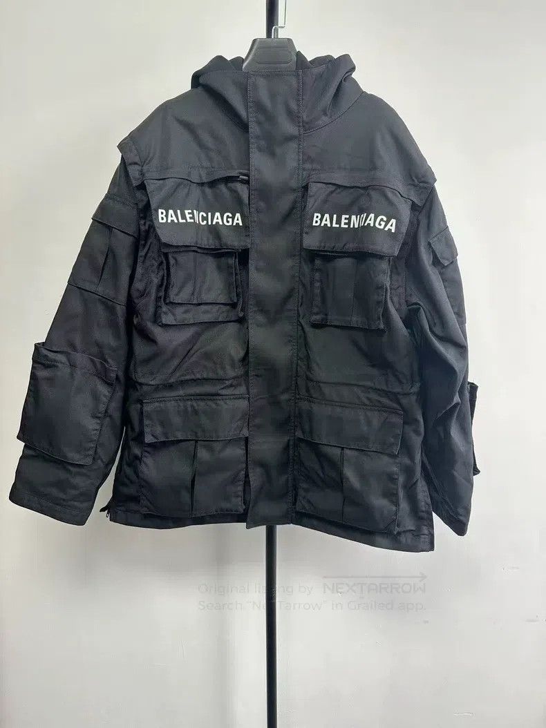 Balenciaga Balenciaga Letter pocket jacket coat Black Size US S / EU 44-46 / 1 - 1 Thumbnail