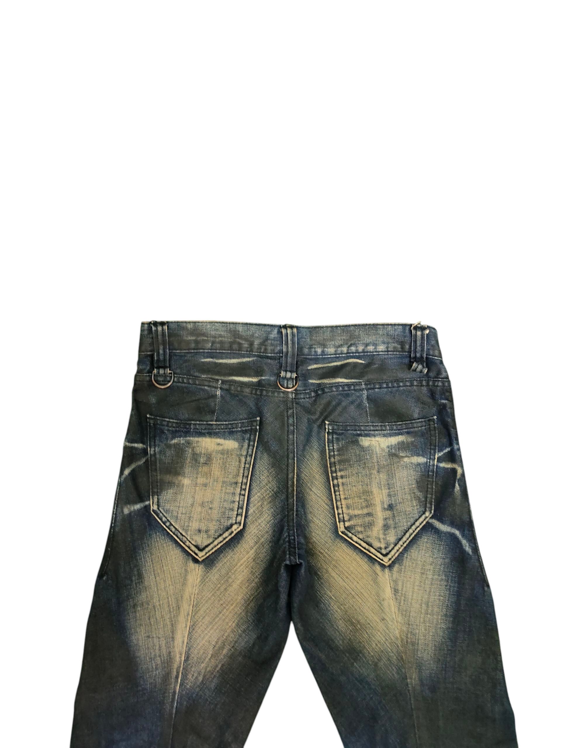 BUFFALO BOBS Buffalo Bobs Japan Clawmark Distress Waxed Long Denim Jeans Size US 30 / EU 46 - 9 Thumbnail