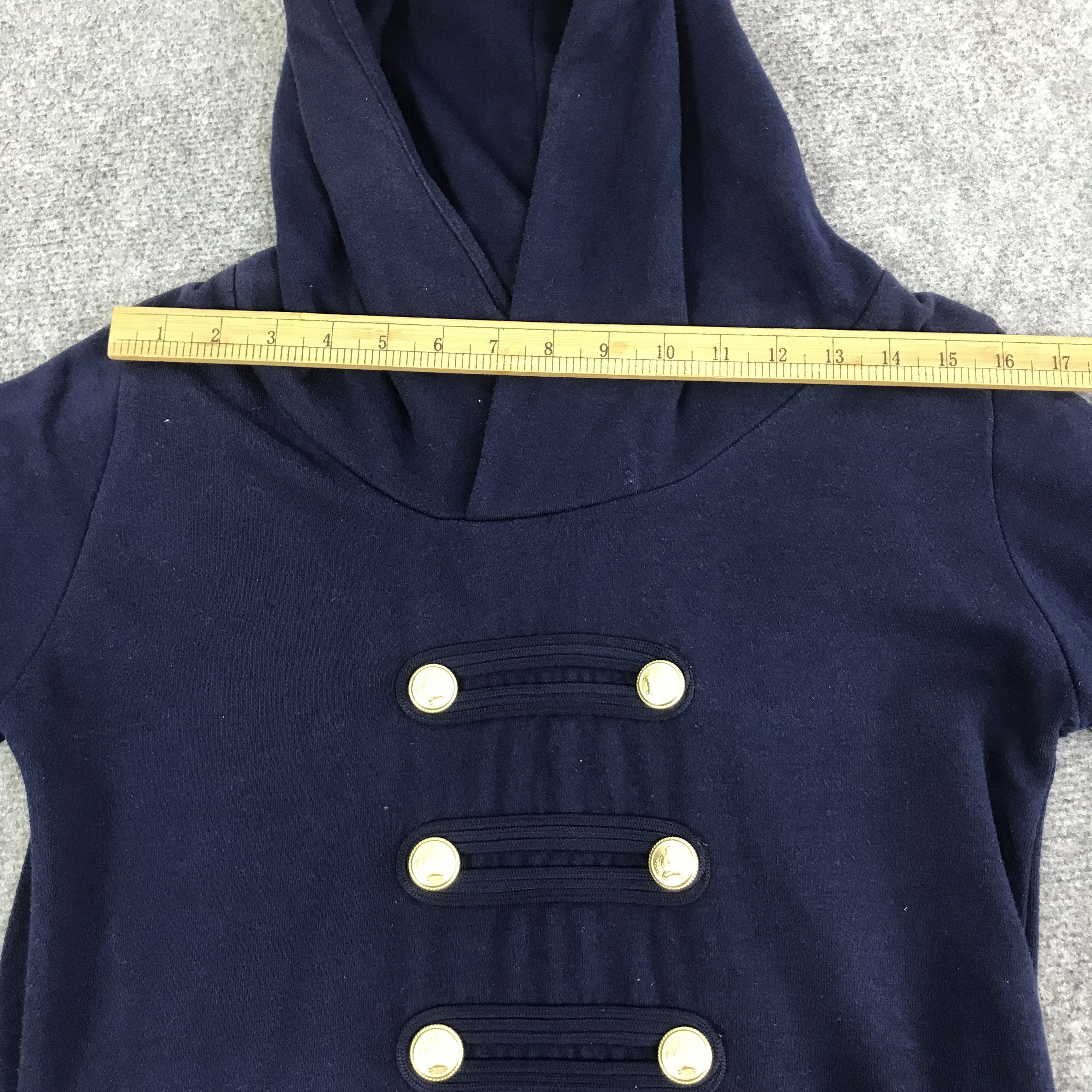 Japanese Brand HEALHER JAPAN NAVY HOODIE K112B15 Size US L / EU 52-54 / 3 - 5 Thumbnail
