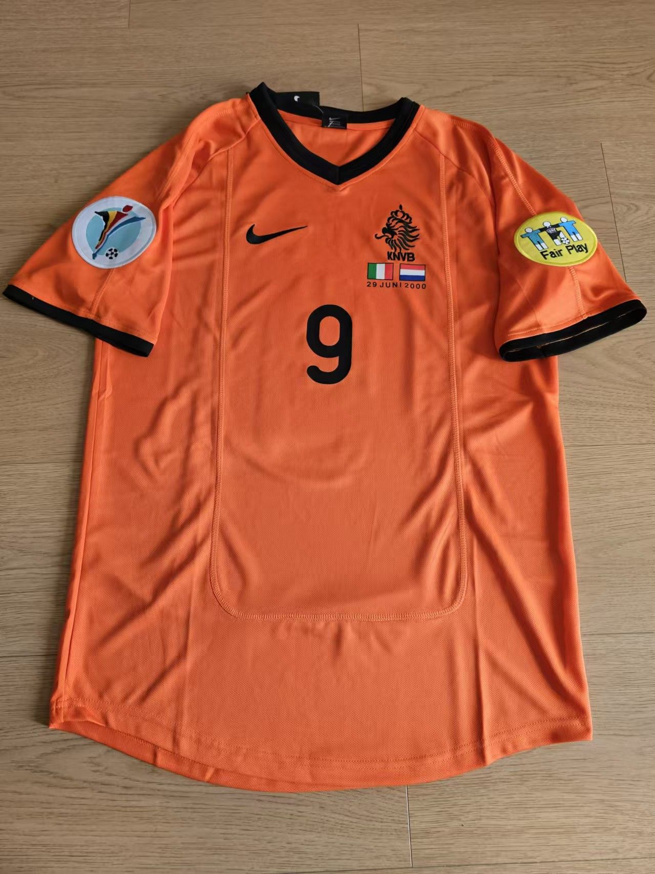 Nike 2000 Euro Cup Netherlands #9 Patrick Kluivert Jersey Size US M / EU 48-50 / 2 - 2 Thumbnail