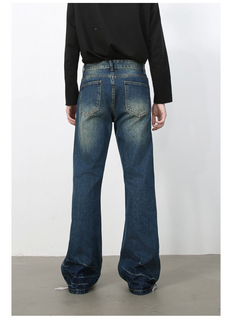 Japanese Brand × Jean American retro washed men's straight flared distressed jeans Size US 32 / EU 48 - 6 Thumbnail
