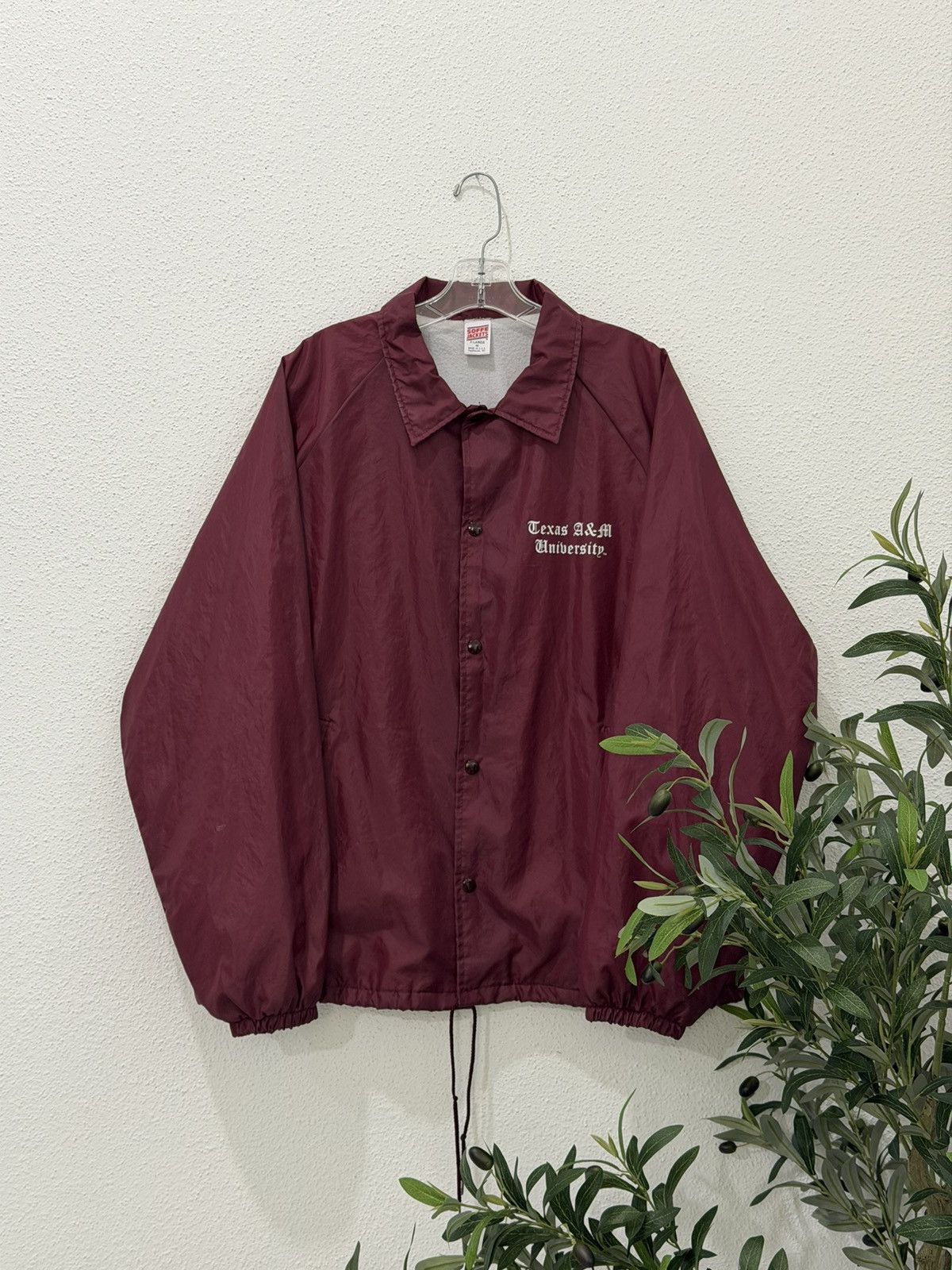 Soffe Vintage 80s Texas A&M University Coach Jacket Size 46/XL USA Size US XL / EU 56 / 4 - 1 Thumbnail