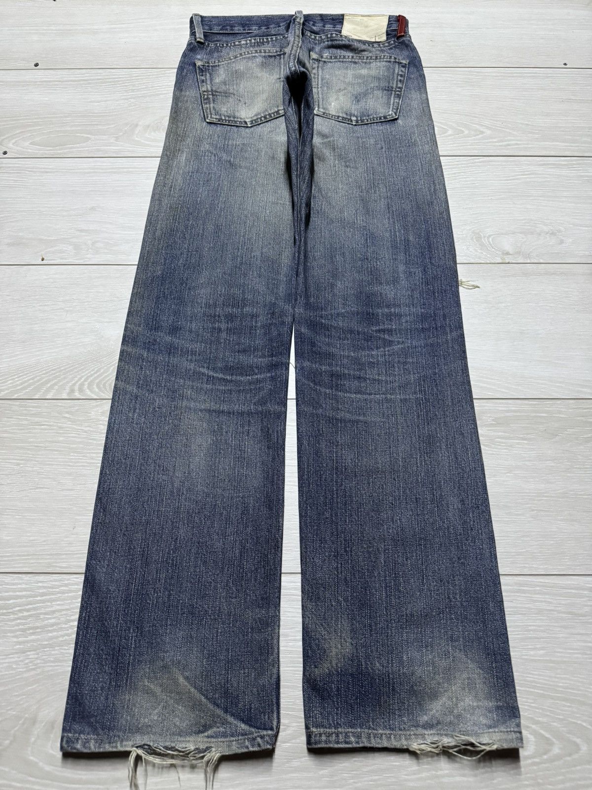 Levi's Levis 505 Mud Wash Nice Faded Distressed Straight Jeans Size US 28 / EU 44 - 2 Thumbnail