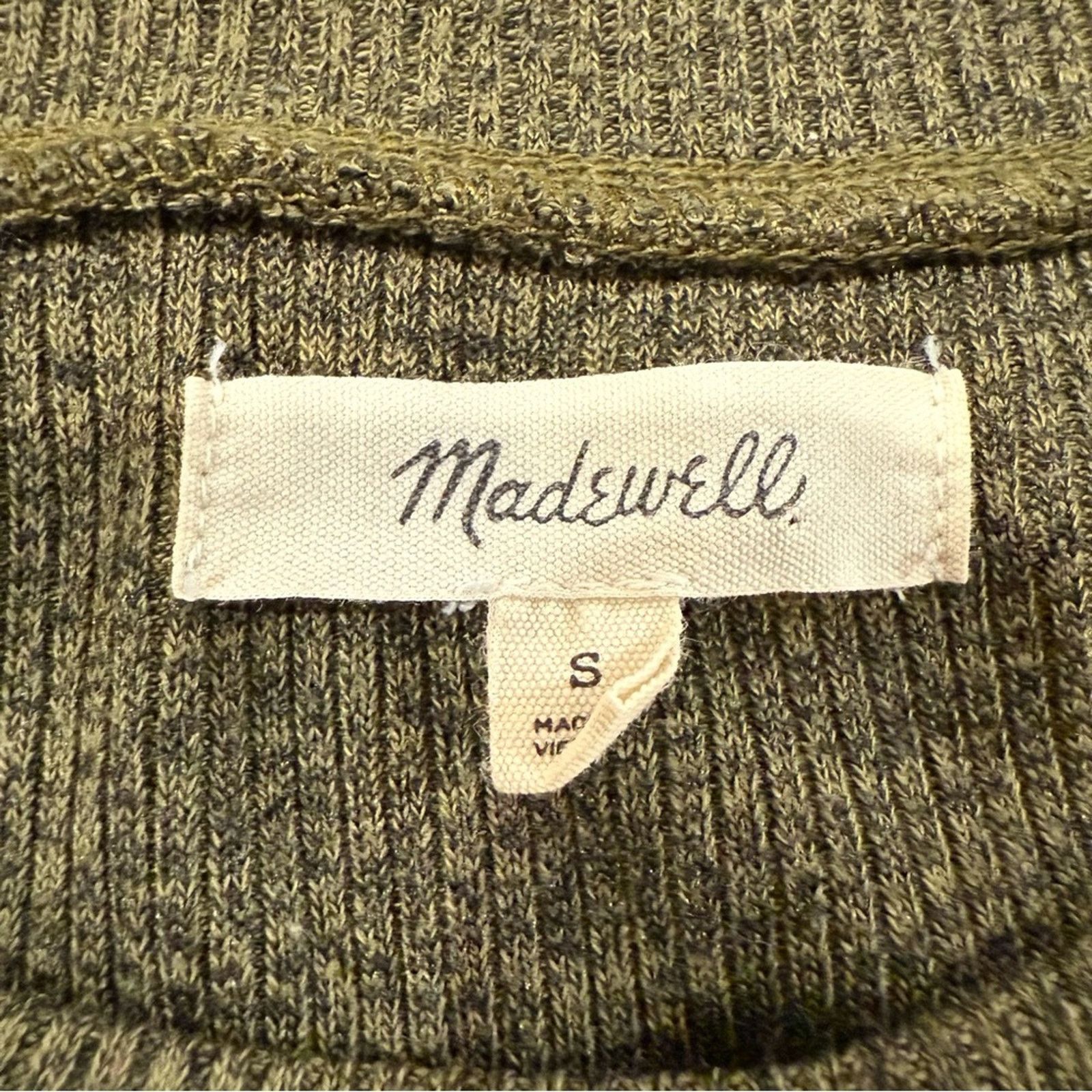 Madewell Madewell Ribbed Pocket Tee Midi Dress Women’s Small Kale Size S / US 4 / IT 40 - 8 Thumbnail