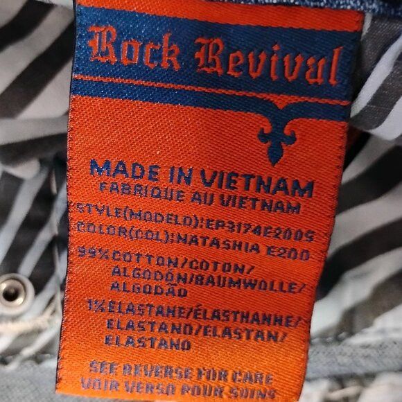 Rock Revival Vintage Y2K Rock Revival Natashia Easy Boot Denim Jeans Size 32" / US 10 / IT 46 - 7 Thumbnail
