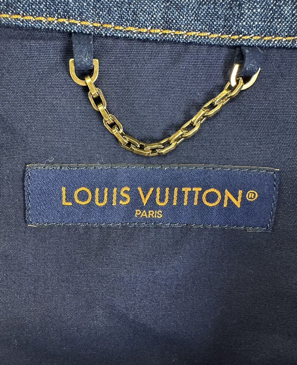 Louis Vuitton Louis Vuitton Nigo 4L Denim Monogram Button Up Shirt Size US XXL / EU 58 / 5 - 4 Thumbnail