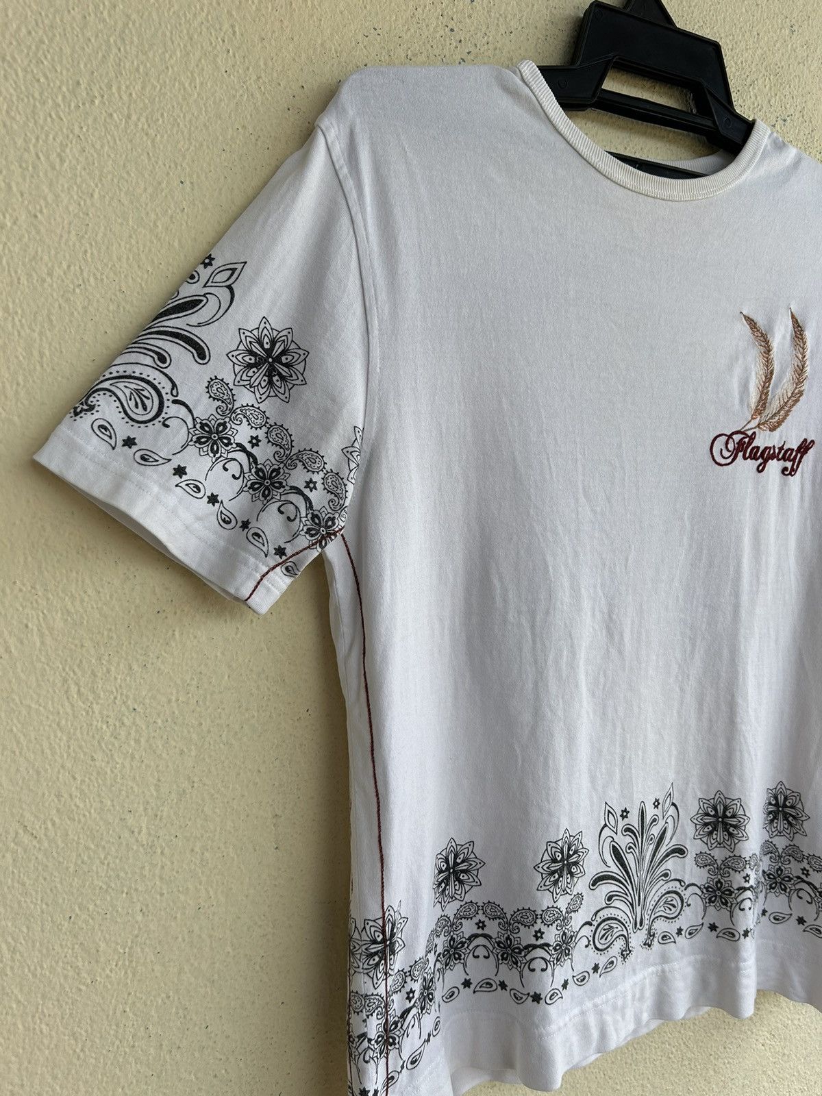 Flagstuff Flagstaff Arizona Motorcycle Embroidered Tshirt Size US XS / EU 42 / 0 - 5 Thumbnail