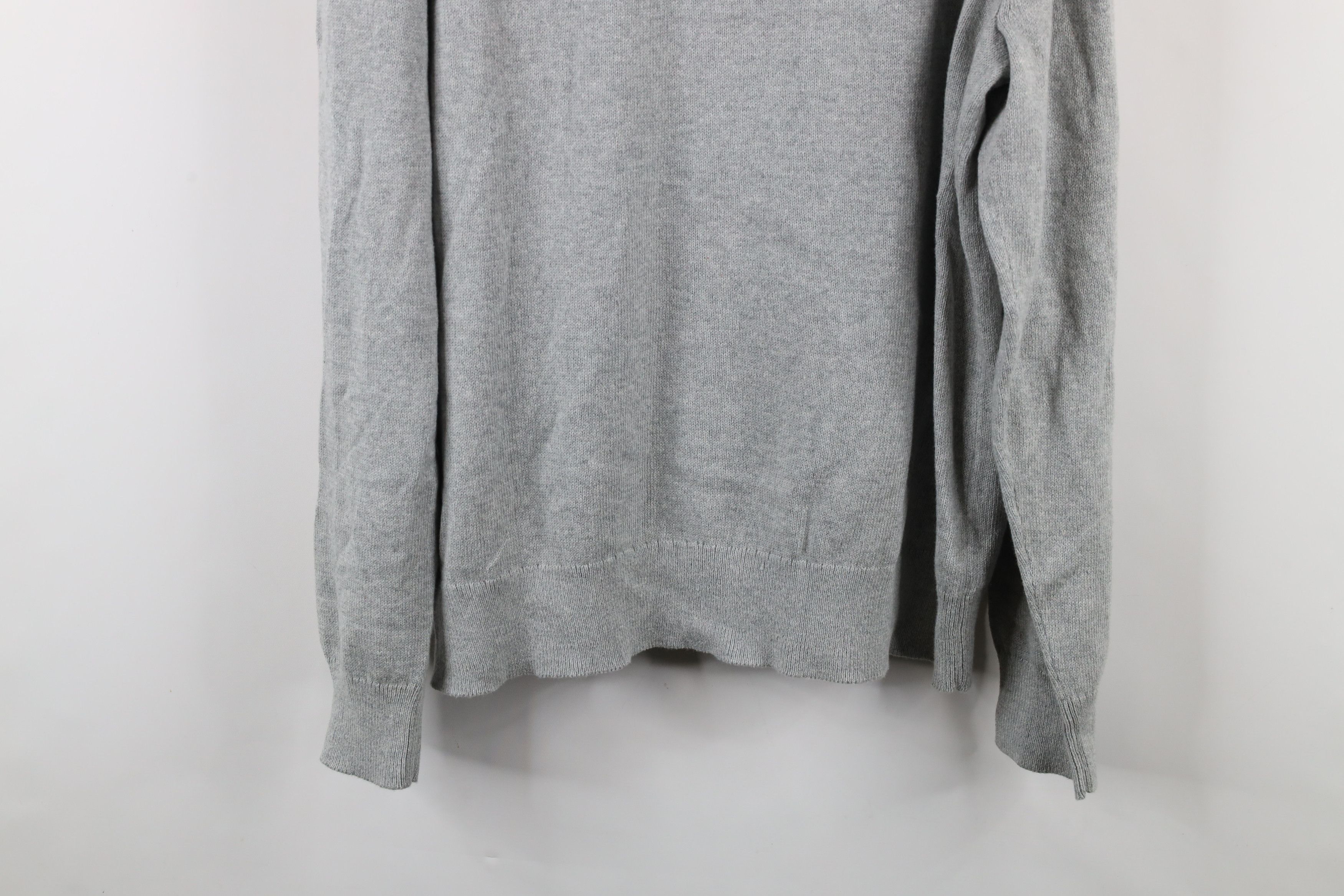 J.Crew × Vintage New J Crew Blank Cotton Knit Half Zip Pullover Sweater Gray Size US XXL / EU 58 / 5 - 11 Thumbnail