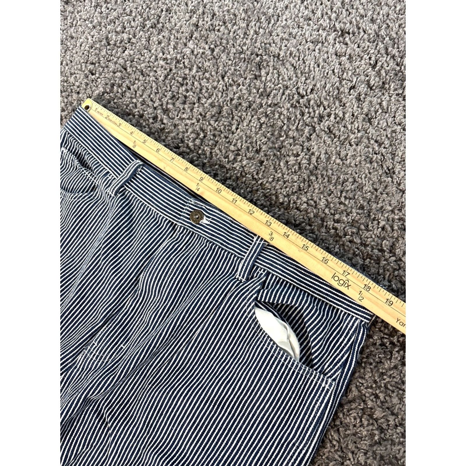 Dickies Dickies Shorts Mens 38 Blue Pinstripe Railroad Conductor Bermuda Workwear Pockets Casual Regular Size US 38 / EU 54 - 5 Thumbnail