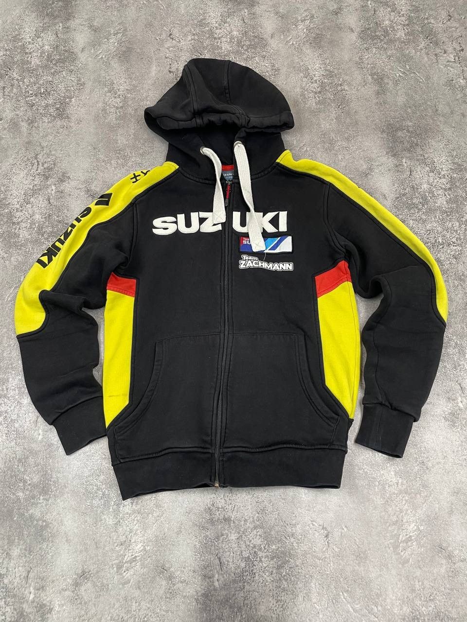 Other Suzuki Team ZACHMANN Men Zip Hoodie Black Yellow Size US XS / EU 42 / 0 - 1 Thumbnail