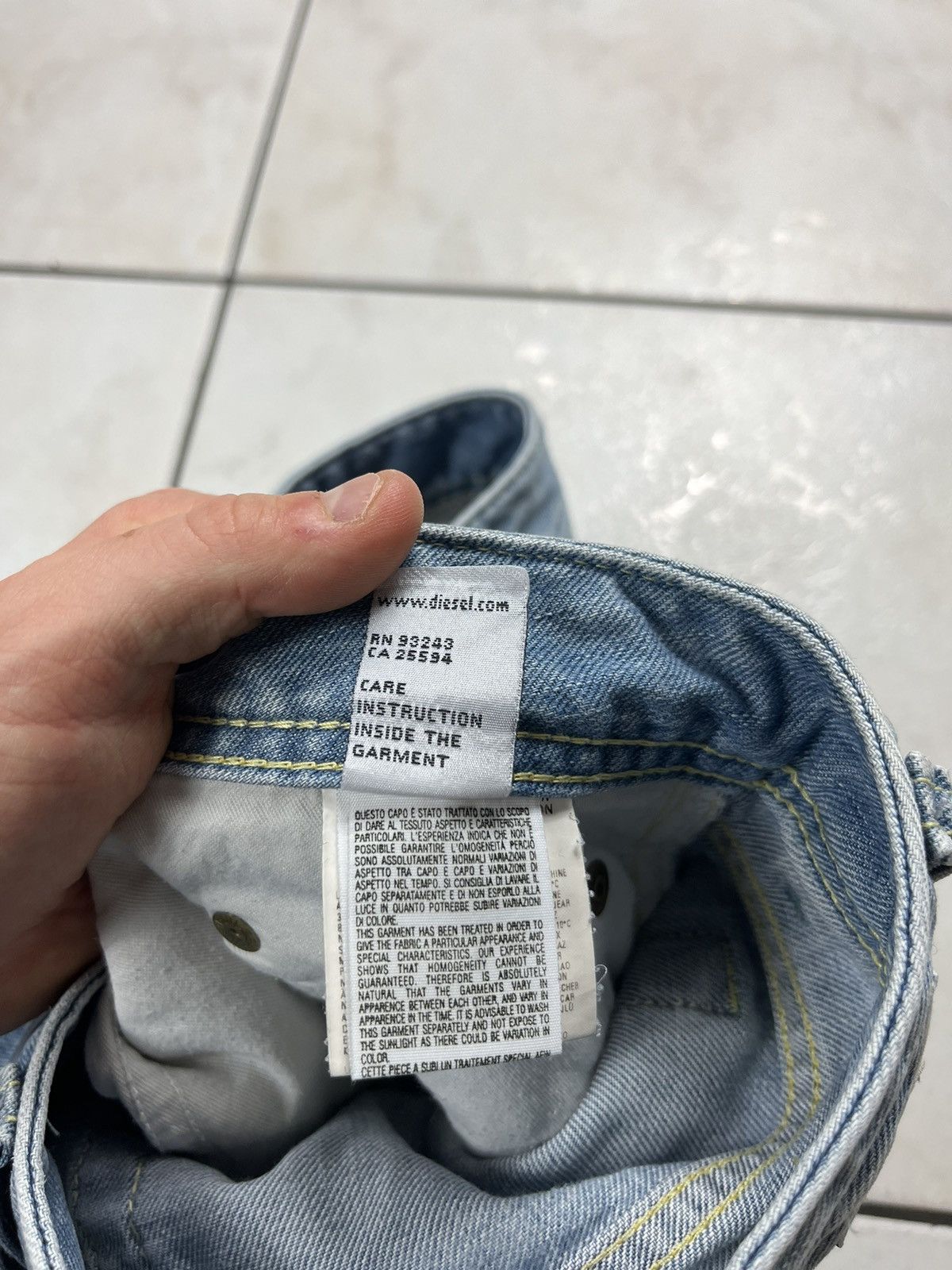 Diesel × Vintage Vintage y2k diesel Rolan baggy wide jeans denim pants washed Size US 34 / EU 50 - 22 Thumbnail
