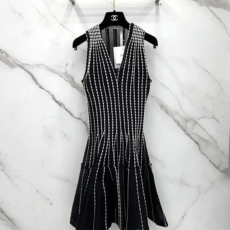 Dior Dior Black Silk Blend Dress 0089 Size M / US 6-8 / IT 42-44 - 1 Thumbnail
