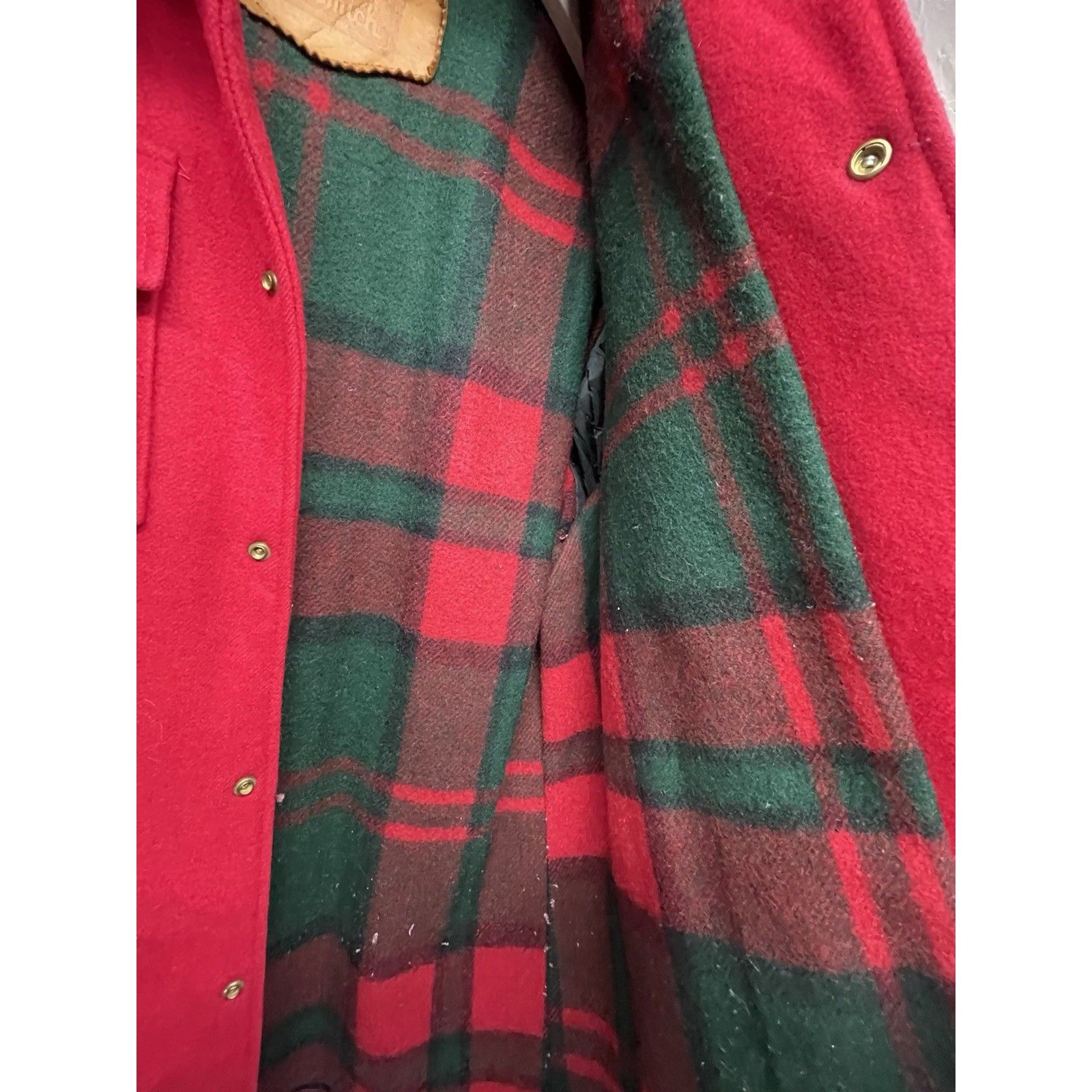Other VINTAGE WOOLRICH RED WOOL MOUNTAIN PARKA SPLIT ZIP HOOD UNIS Size US L / EU 52-54 / 3 - 8 Thumbnail