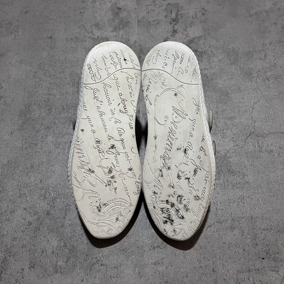 Berluti Berluti Playfield Velcro Leather Sneakers White Size US 7.5 / EU 40-41 - 7 Thumbnail