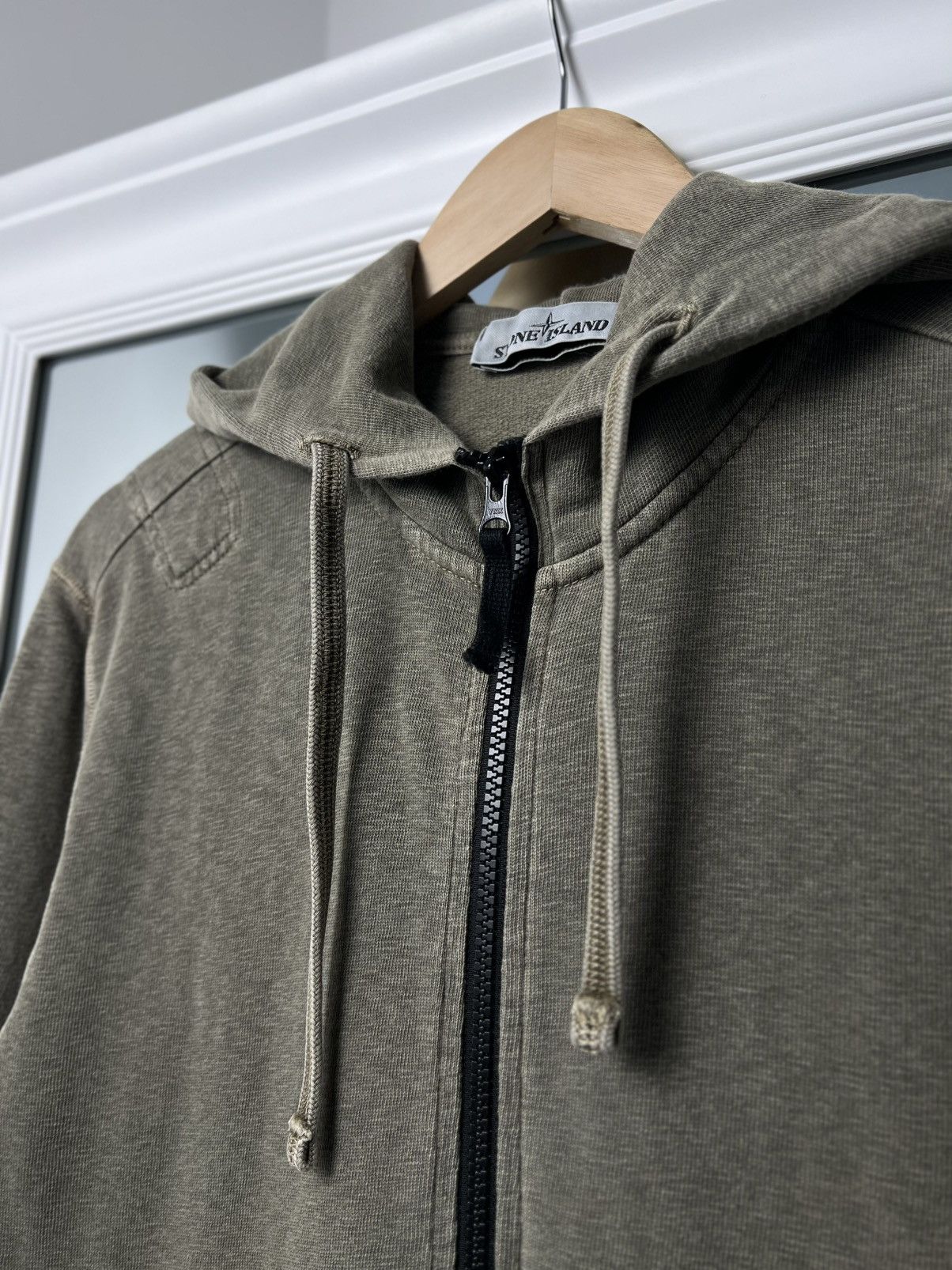Designer × Stone Island Stone Island Khaki Green Hoodie L — Perfect Condition Size US L / EU 52-54 / 3 - 7 Thumbnail
