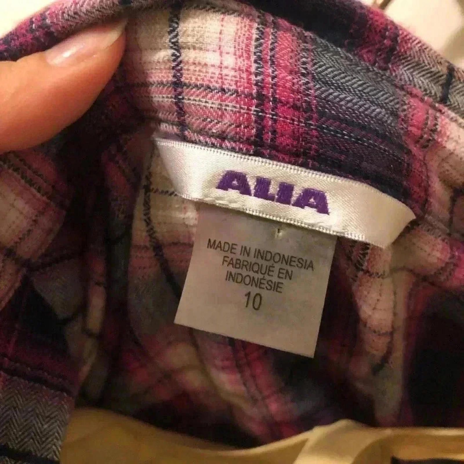 Designer MAPA Plaid Button-Up Shirt - Cozy Flannel Top Size L / US 10 / IT 46 - 5 Thumbnail
