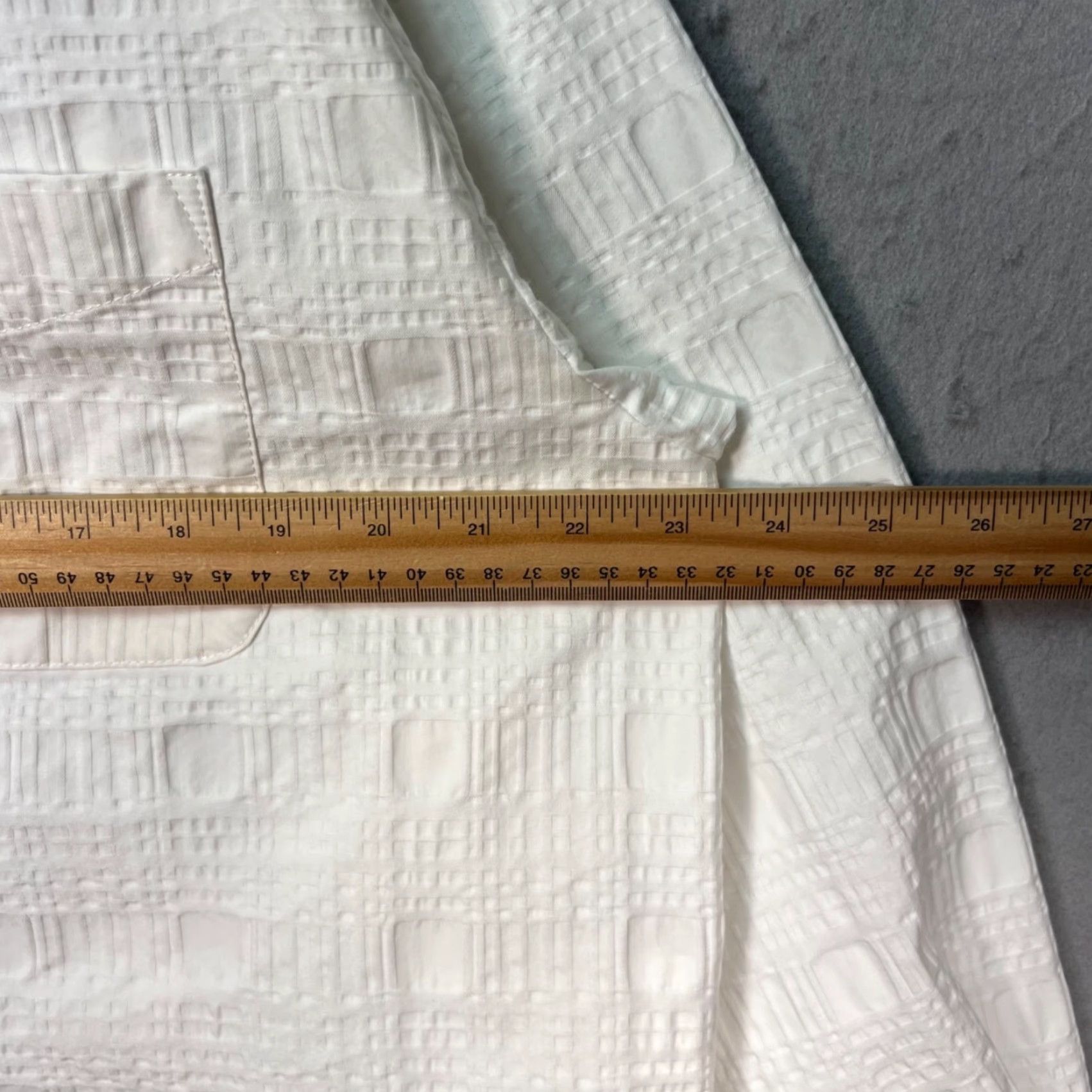 Vintage Waterever Mens Large White Textured Button-Up Shirt Long Sleeve Size US L / EU 52-54 / 3 - 5 Thumbnail