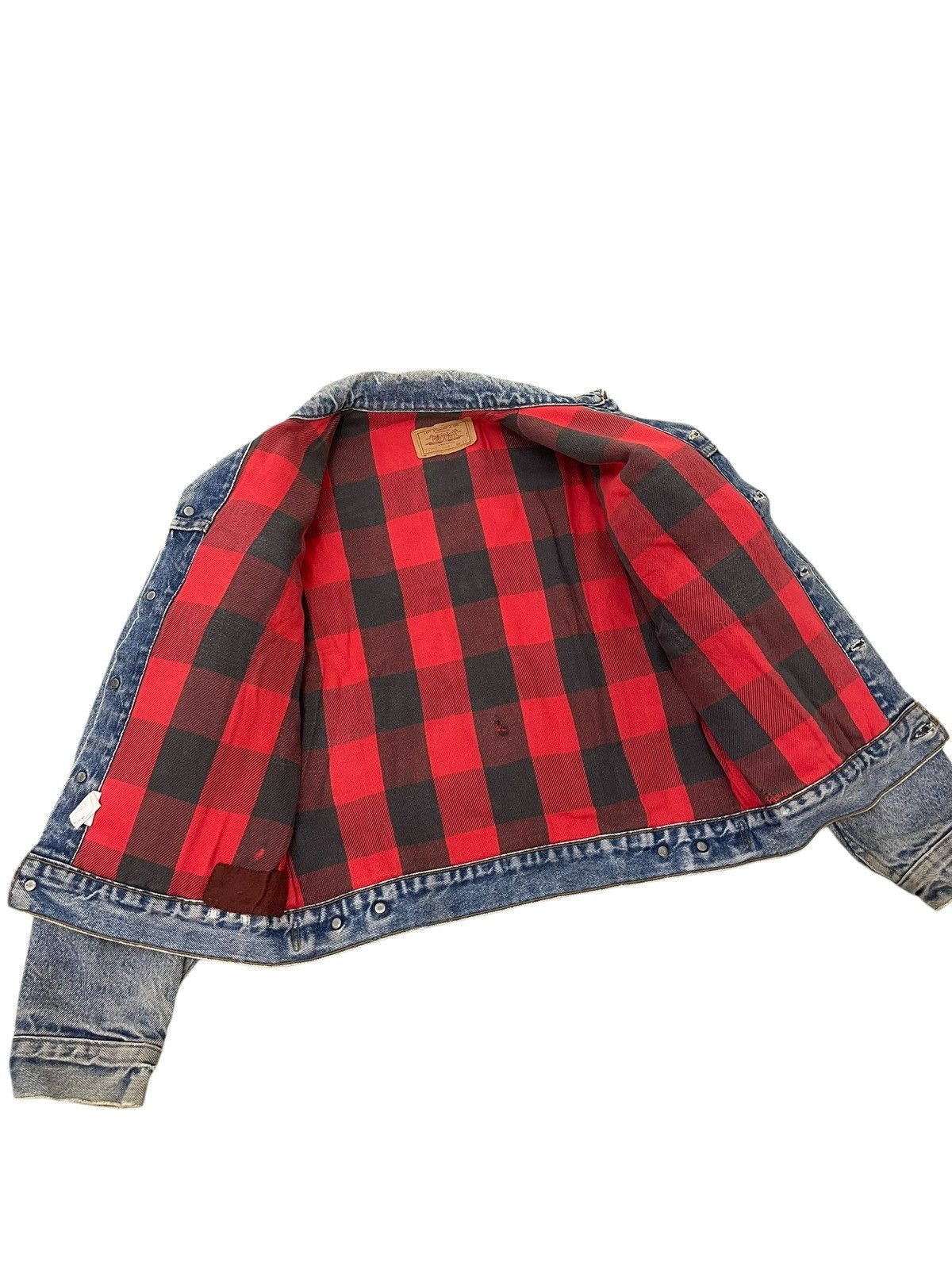 Levi's Vintage Clothing Vtg 1987 Levi’s Denim Trucker Jacket Flannel Lining 6🟩0 Size US S / EU 44-46 / 1 - 7 Thumbnail