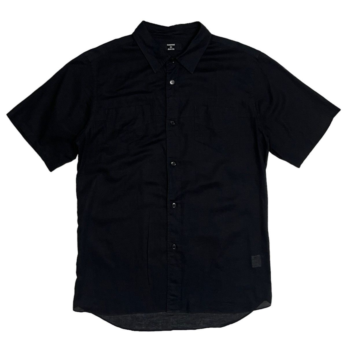 CABANE de ZUCCa Cabane De Zucca Sheer Black Shirt Size US L / EU 52-54 / 3 - 1 Thumbnail