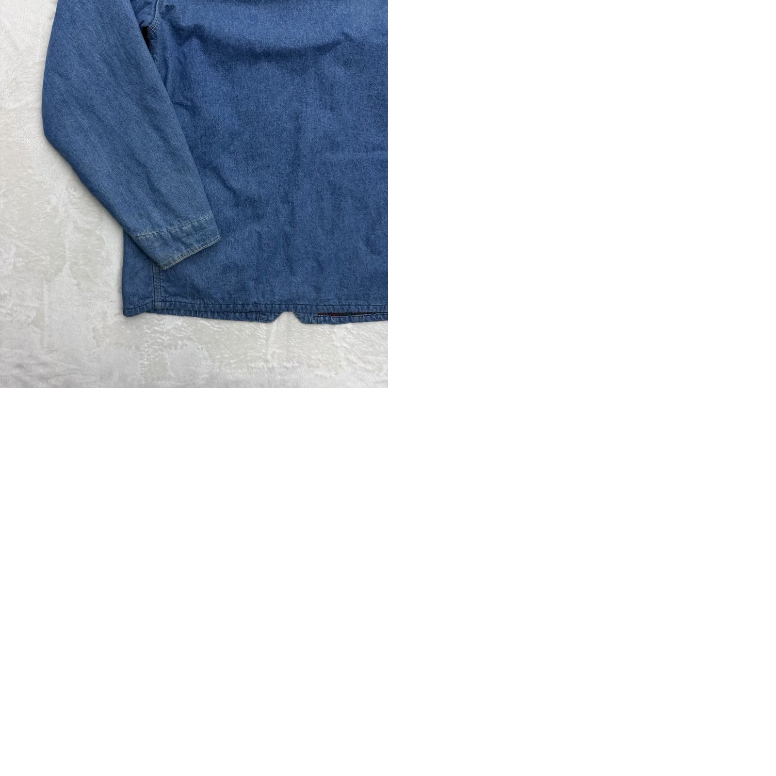 Vintage VINTAGE OshKosh B'gosh Jacket Men XL Denim Aztec Lined Snap Front Workwear Chore Jacket Size US XL / EU 56 / 4 - 10 Thumbnail