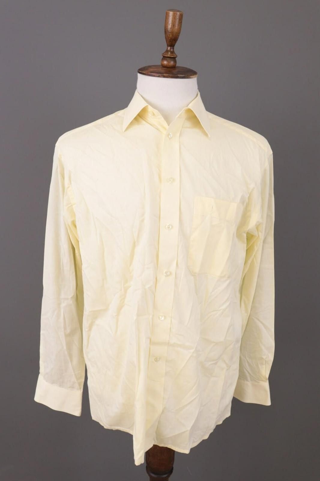 Eton Eton Vintage Yellow Long Sleeve Button Down Shirt Size US M / EU 48-50 / 2 - 1 Thumbnail