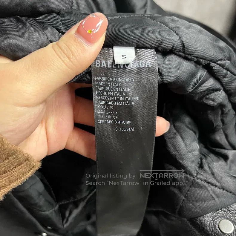 Balenciaga Balenciaga Black Solid Lapel Single Breasted Long Sleeve L Size US S / EU 44-46 / 1 - 4 Thumbnail