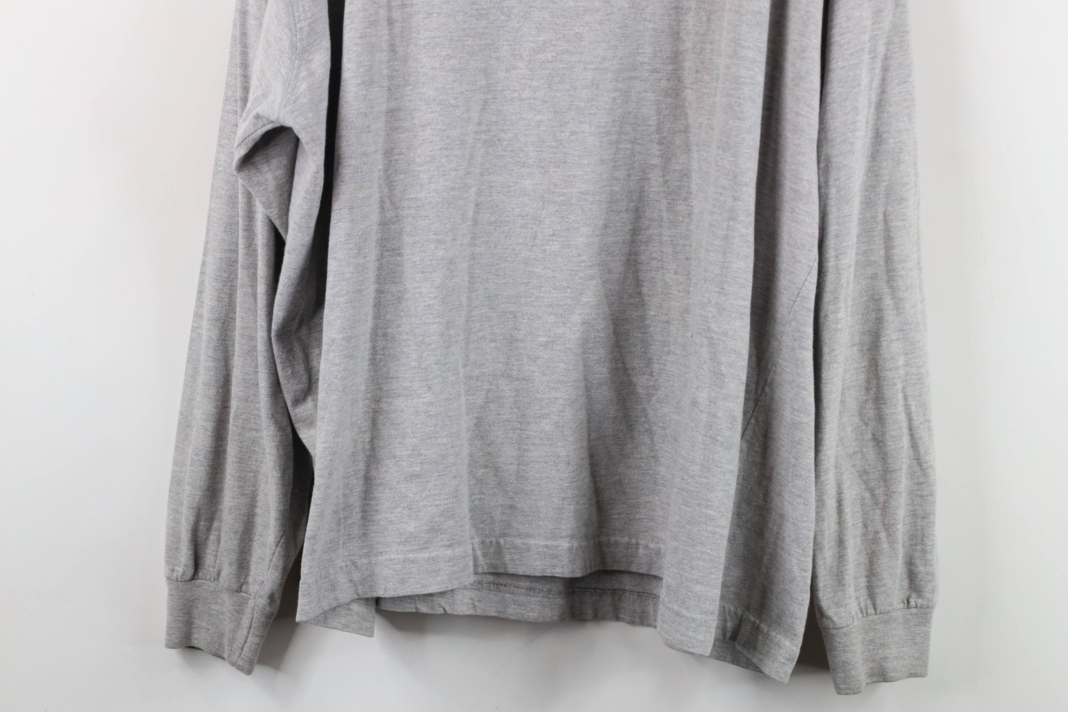 Vintage Vintage 90s Streetwear Long Sleeve Henley T-Shirt Gray Size US XL / EU 56 / 4 - 11 Thumbnail