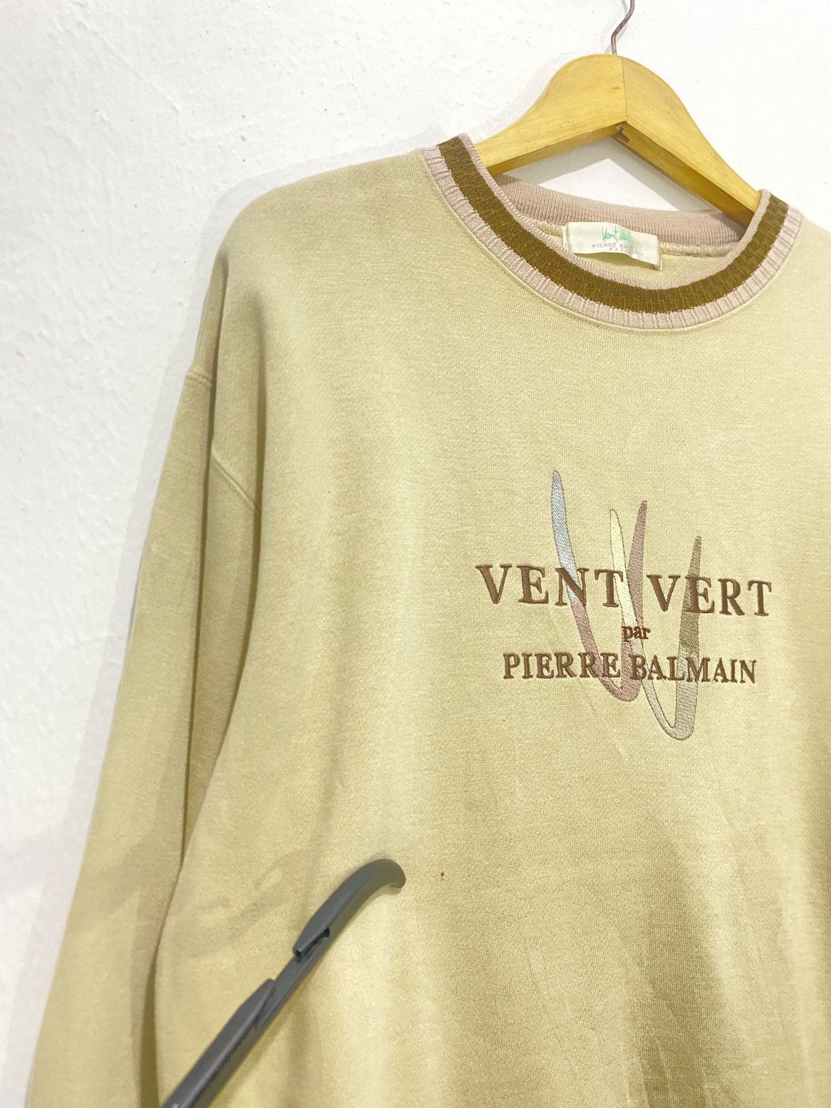 Pierre Balmain Vintage pierre balmain paris vent vert sweater sweat shirt Size US L / EU 52-54 / 3 - 3 Thumbnail