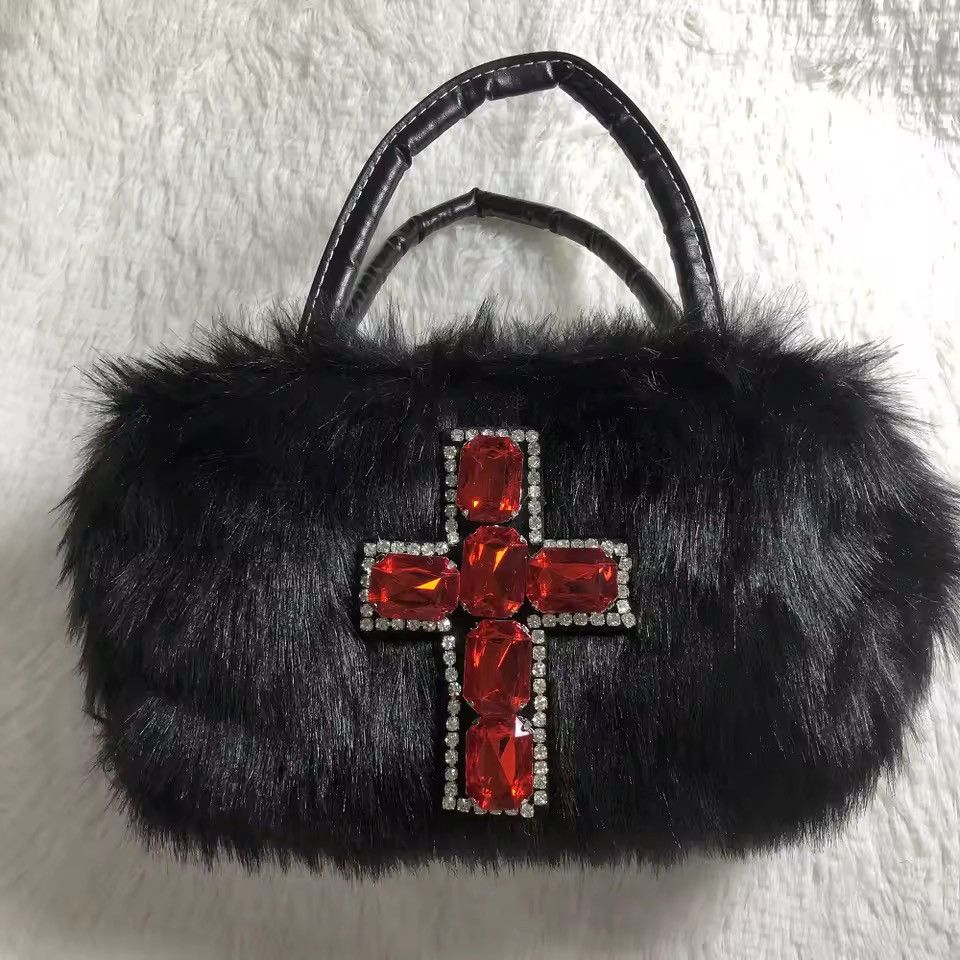Other Y2K Gothic Faux Fur Underarm Shoulder Bag Size ONE SIZE - 4 Thumbnail
