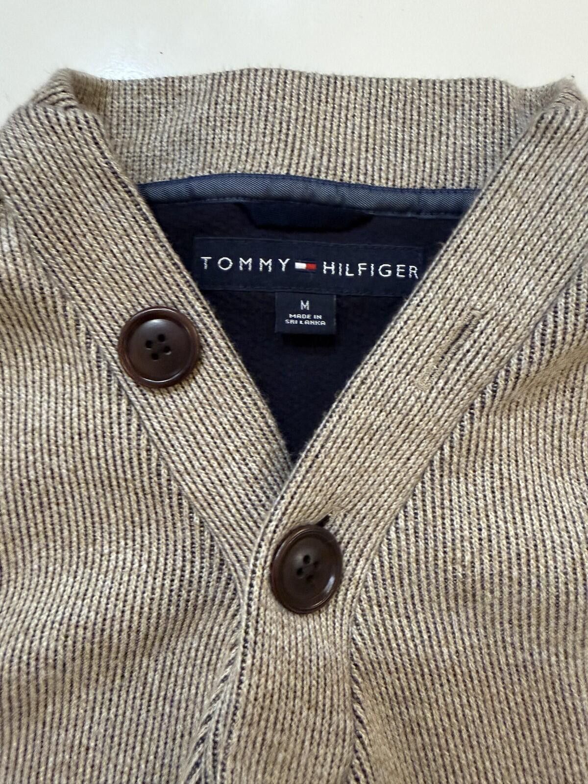 Tommy Hilfiger Vintage Tommy Hilfiger Sweater Men MED Beige Elbow Patch Y2K Size US M / EU 48-50 / 2 - 2 Thumbnail