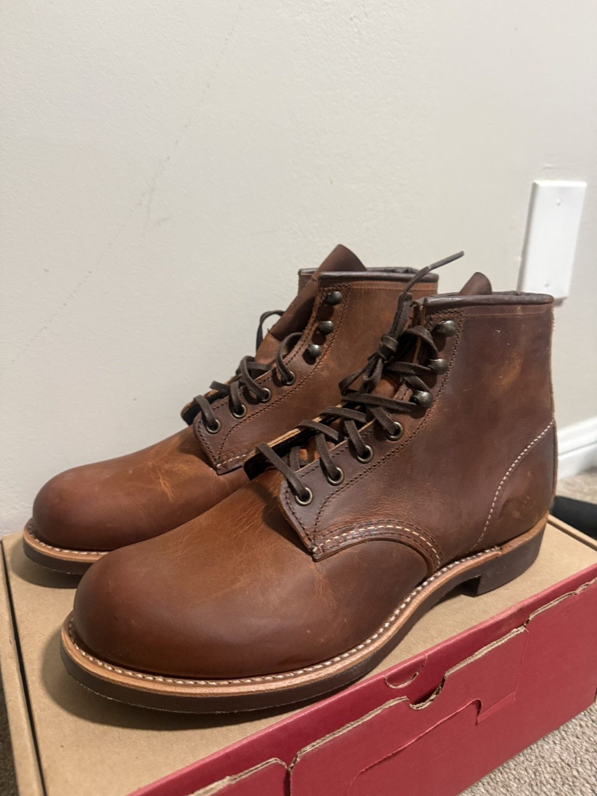 Red Wing × Woolrich Woolen Mills Red Wing Heritage Lumberjack 9004