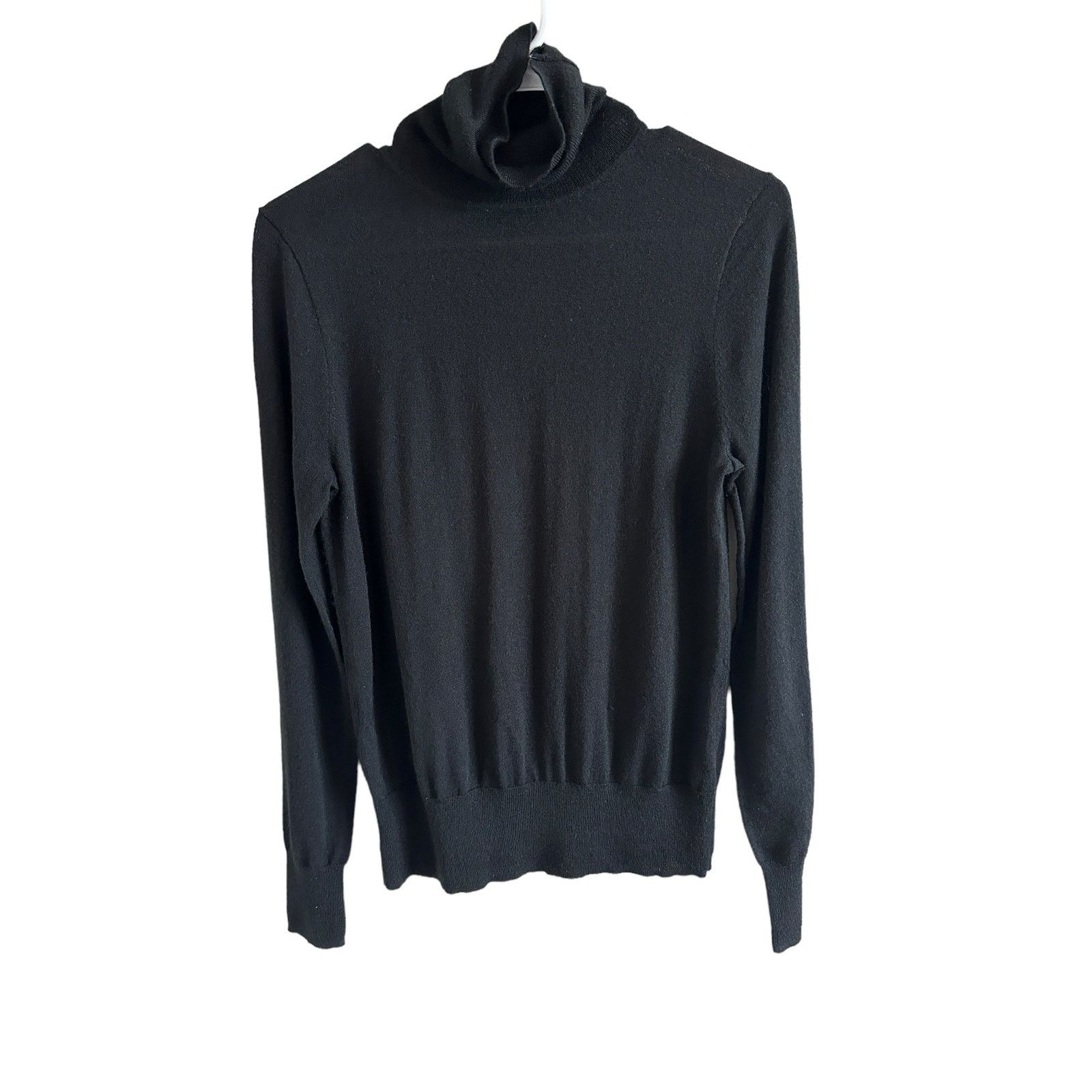 J.Crew J.Crew Medium Black Long Sleeve Mock Neck Pullover Sweater Size M / US 6-8 / IT 42-44 - 3 Thumbnail
