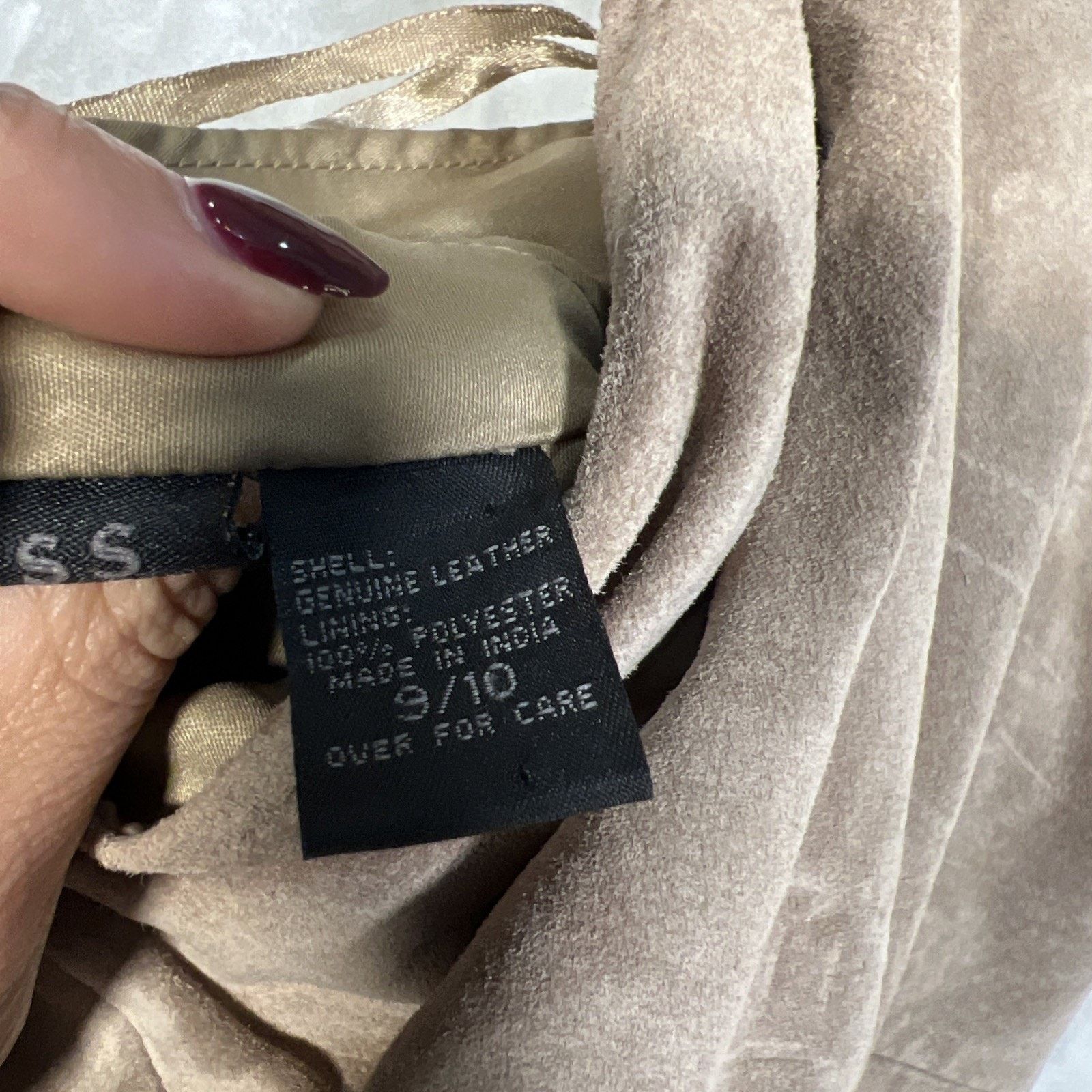 Express Express world brand tan genuine leather sundress size 9/10 Size M / US 6-8 / IT 42-44 - 4 Thumbnail