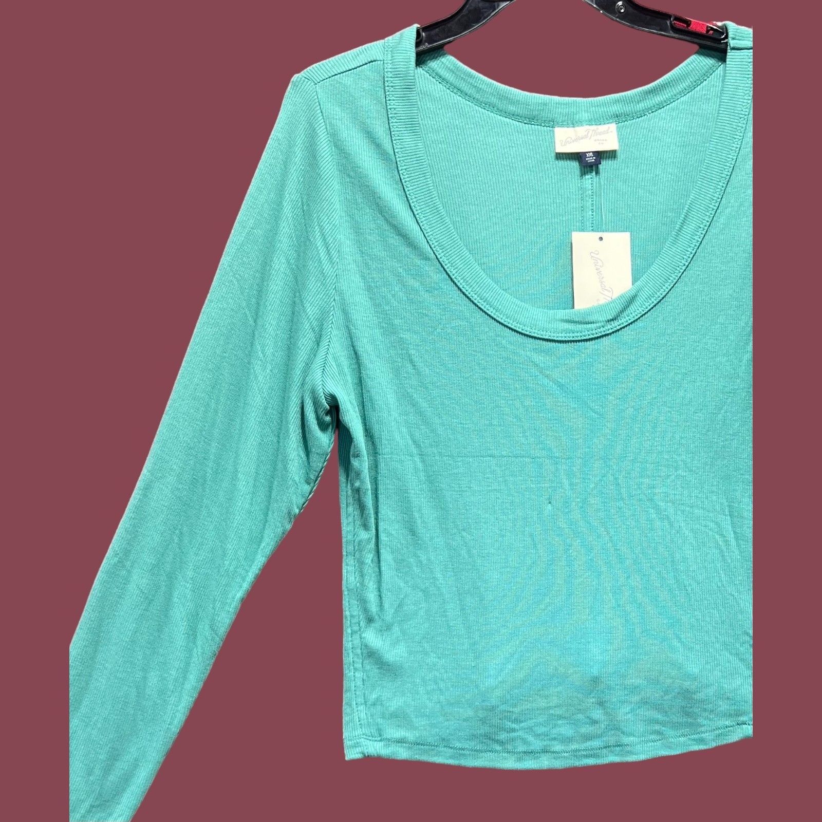 Other Universal Thread - Women's Long Sleeve T-Shirt - Green - XXL Size XXL / US 16-18 / IT 52-54 - 11 Thumbnail