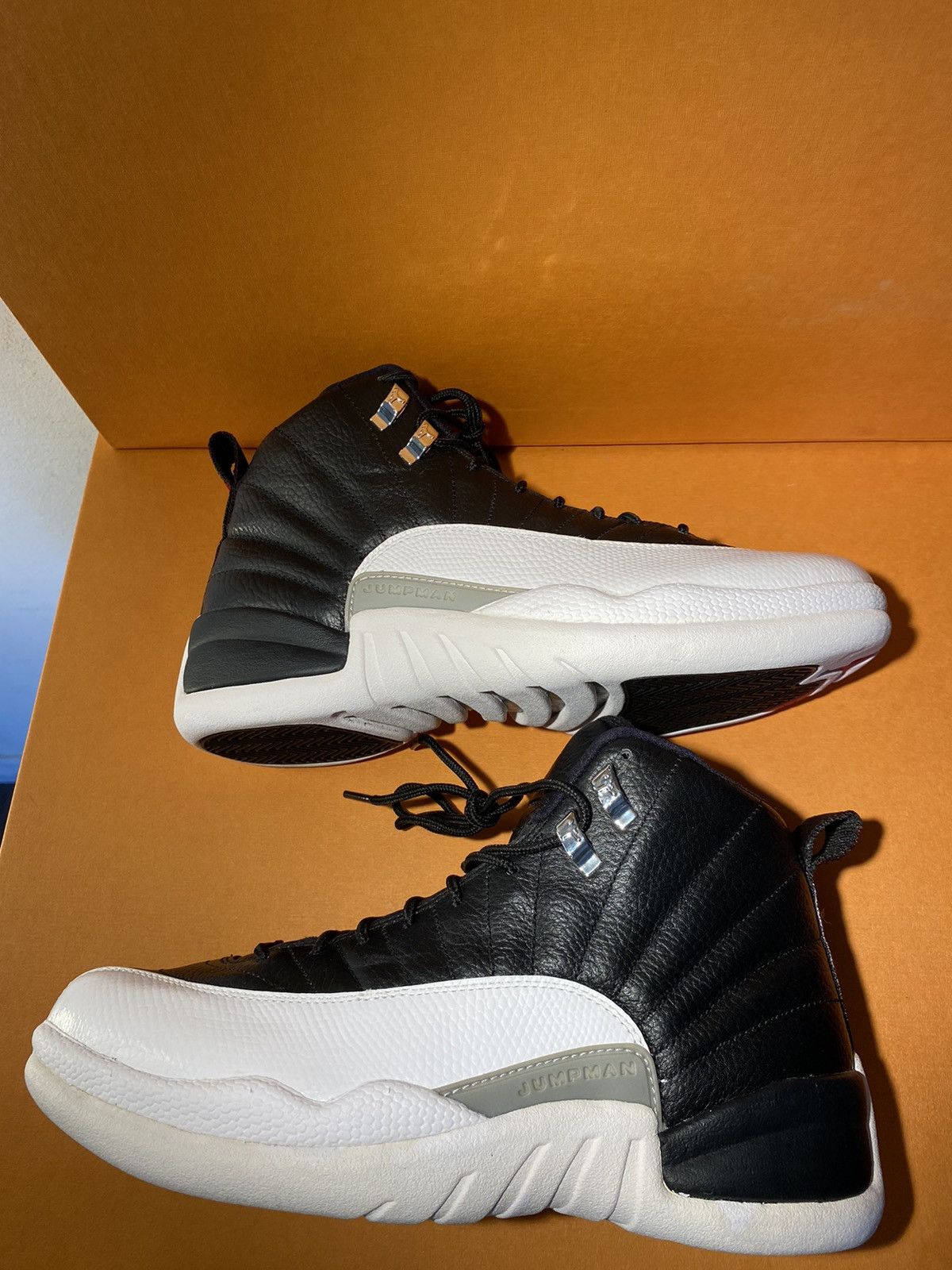 image of Nike Air Jordan 12 Shoes in Black, Men's (Size 8)