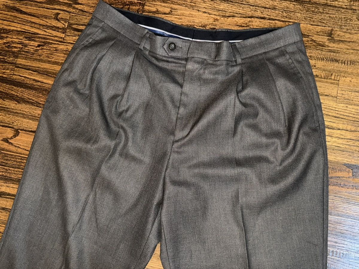 Stafford Stafford Vintage Pleated Trouser Dress Pant 38x30 Grey Size US 38 / EU 54 - 2 Thumbnail